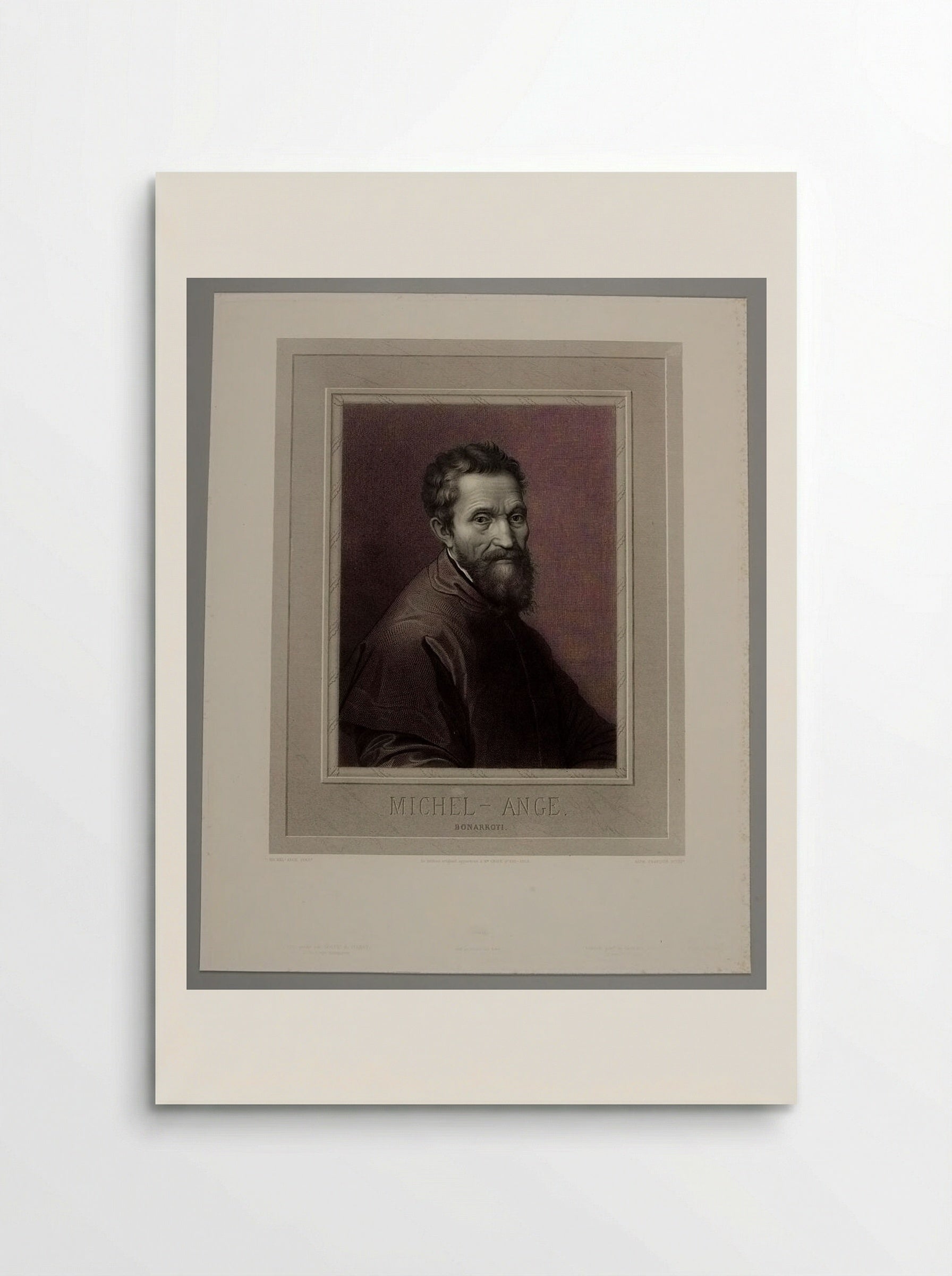 Michel-Ange Bonarroti - Alphonse François - Poster