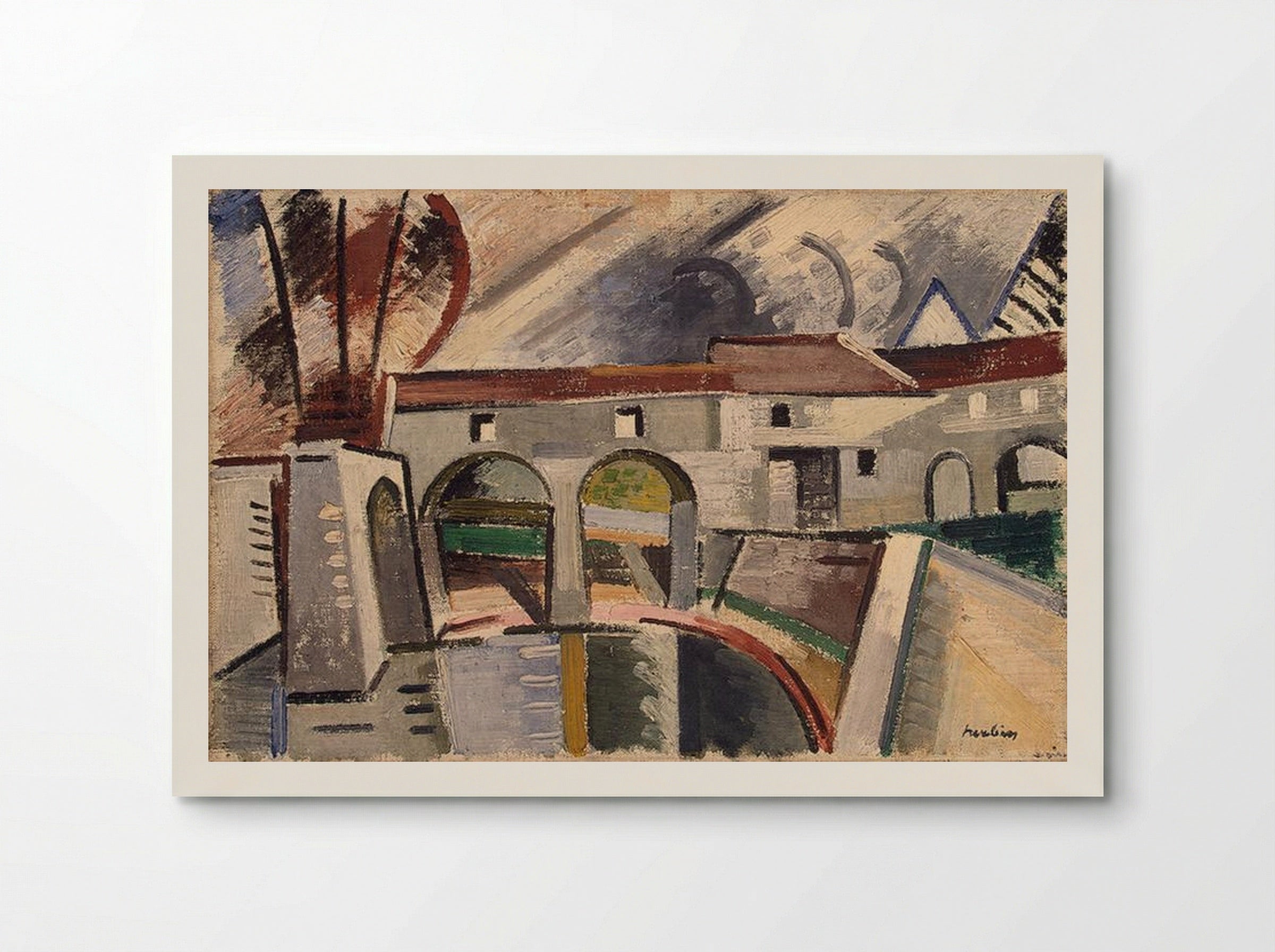 Mill on the Marne, Créteil - Auguste Herbin - Poster