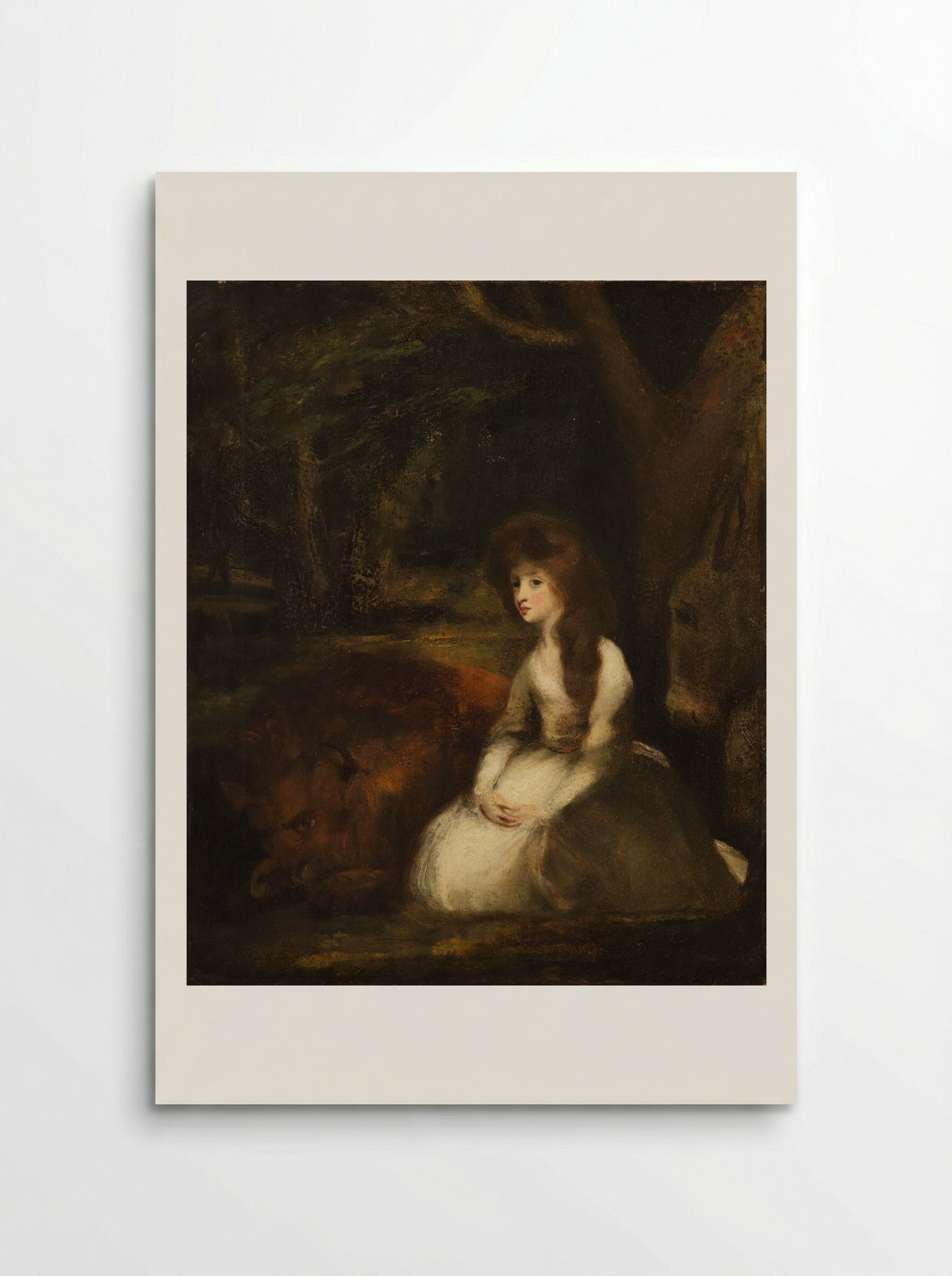 Miss Elizabeth Beauclerc as Una with the Lion - Sir Joshua Reynolds - Poster