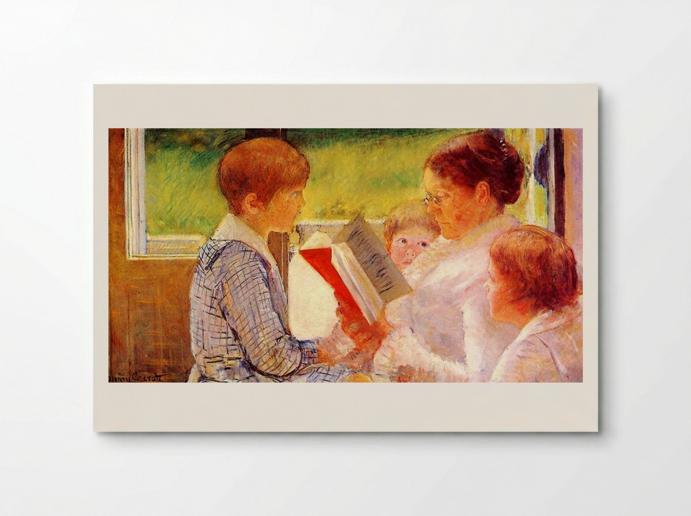 Mrs. Cassatt Reading to Her Grandchildren - Mary Cassatt - Poster