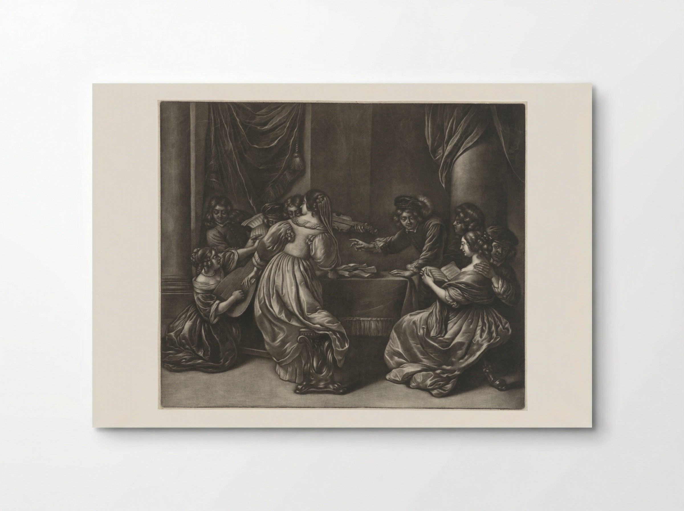 Musicerend gezelschap - Jan van Somer - Poster