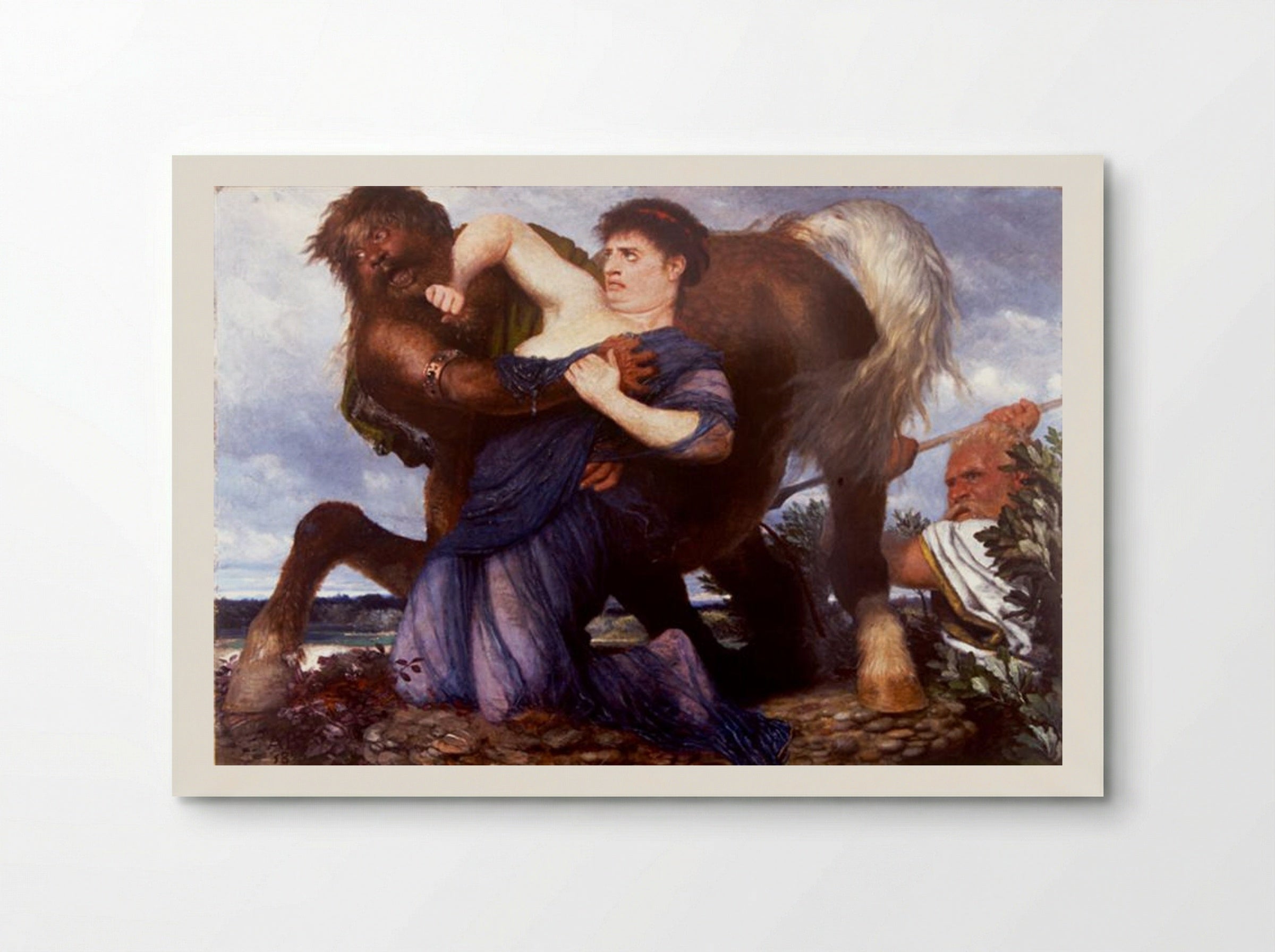 Nessus and Deianeira - Arnold Böcklin - Poster