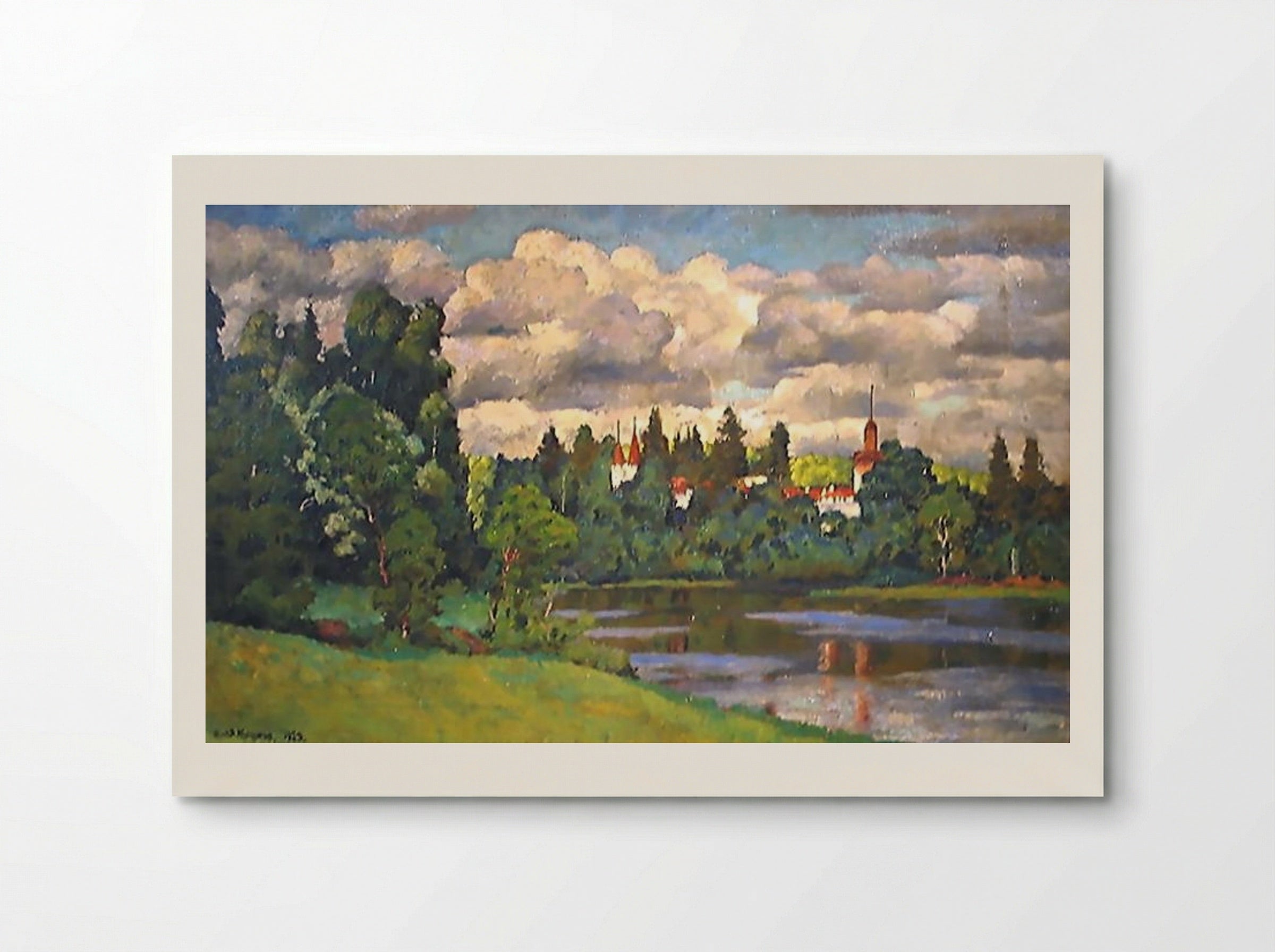Neva. Islets. Rest House - Ilya Mashkov - Poster
