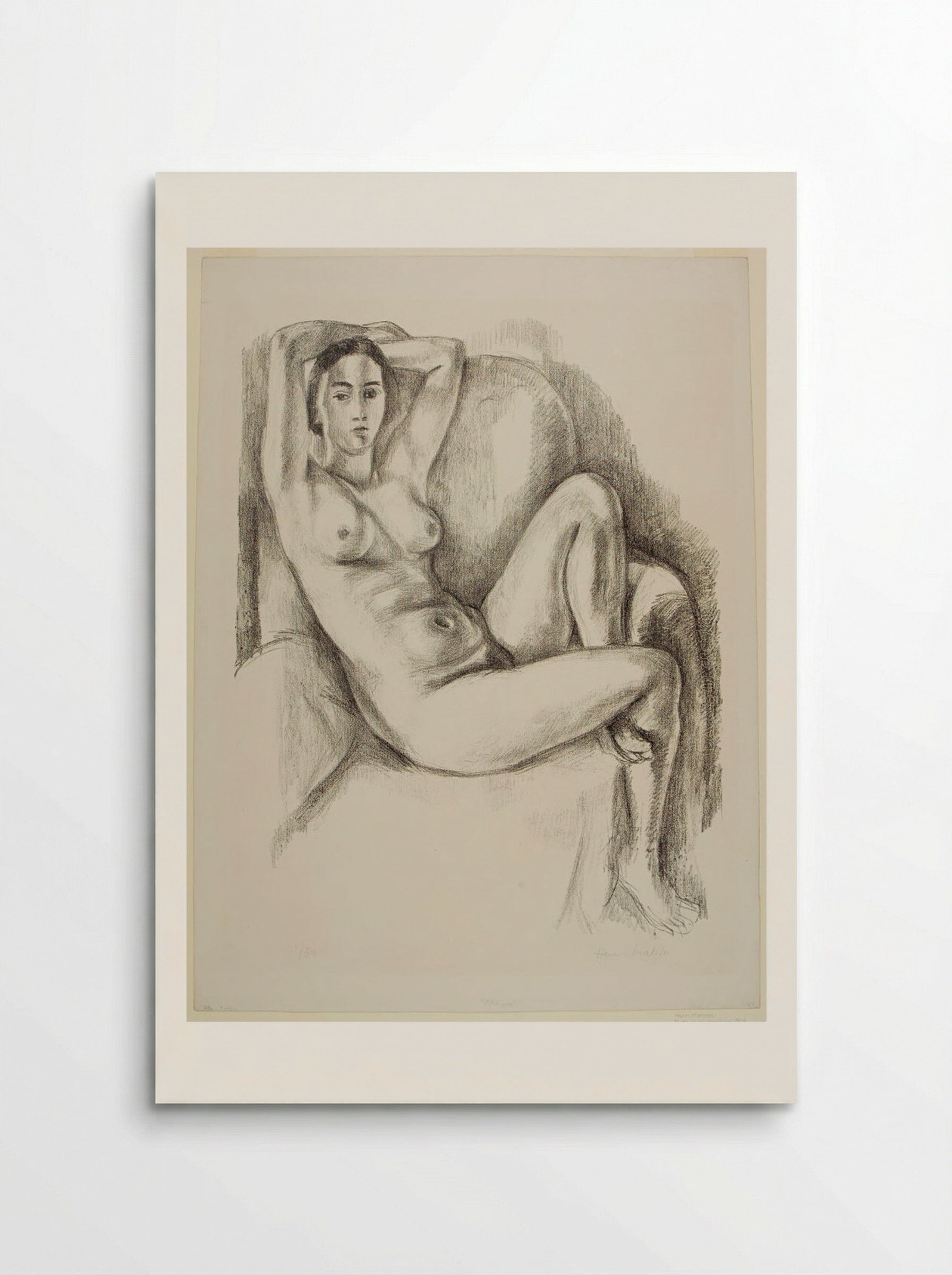 Nude in a Blue Armchair - Henri Matisse - Poster