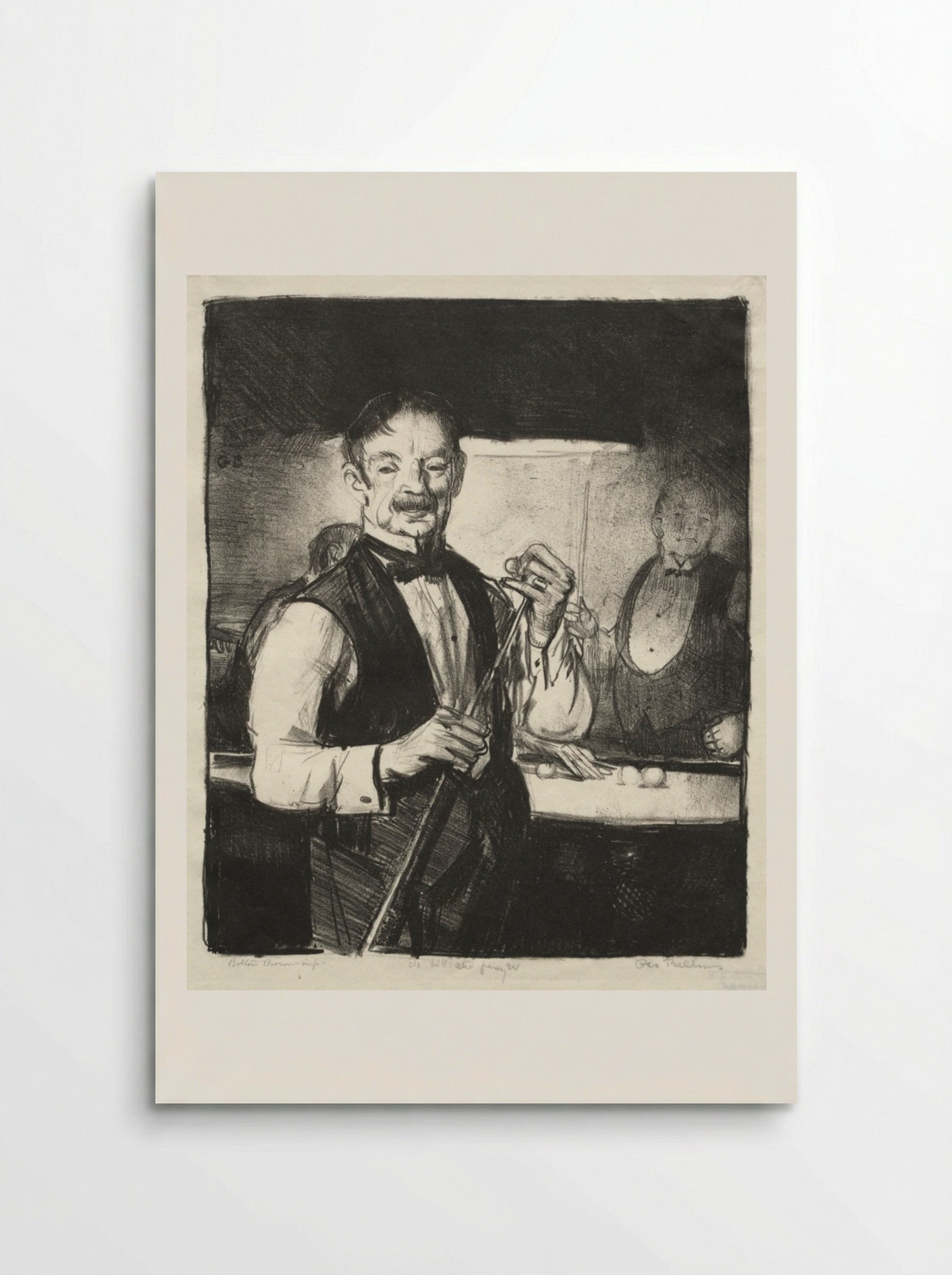Old Billiard Player - George Bellows - Poster