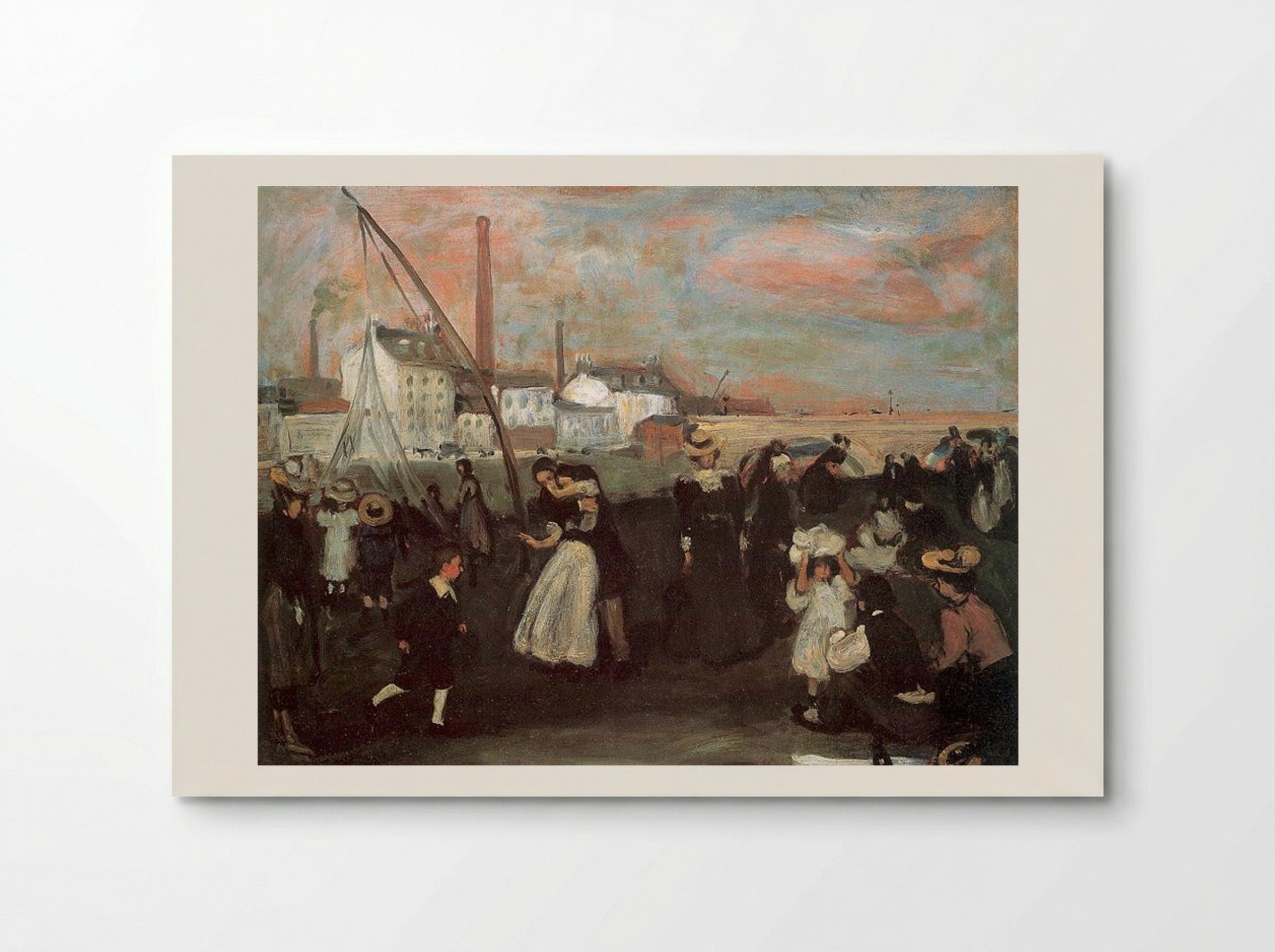 On the Quai - William James Glackens - Poster