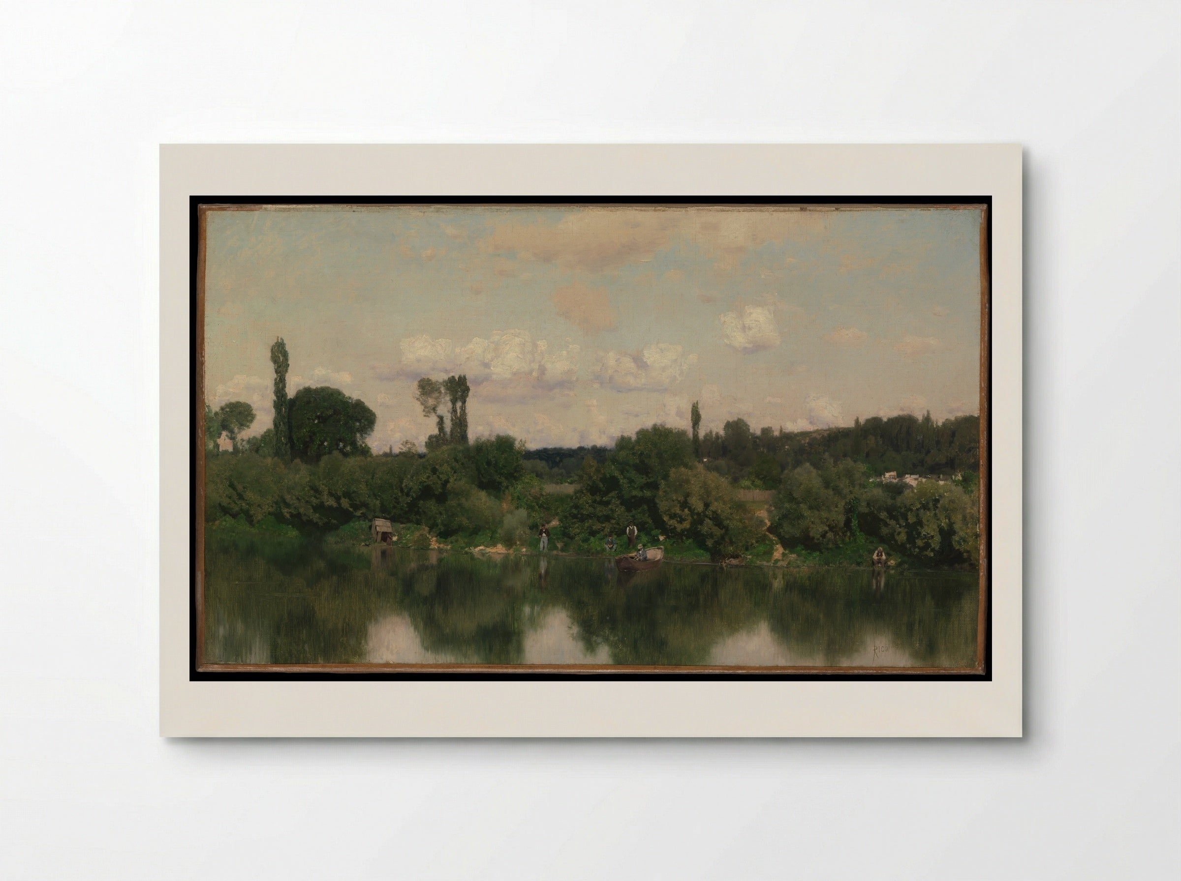 On the Seine - Martín Rico y Ortega - Poster