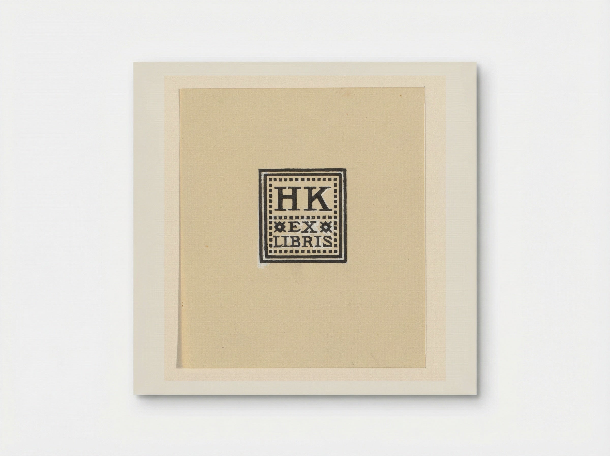 Ontwerp voor een ex libris met de initialen H.K. - Julie de Graag - Poster