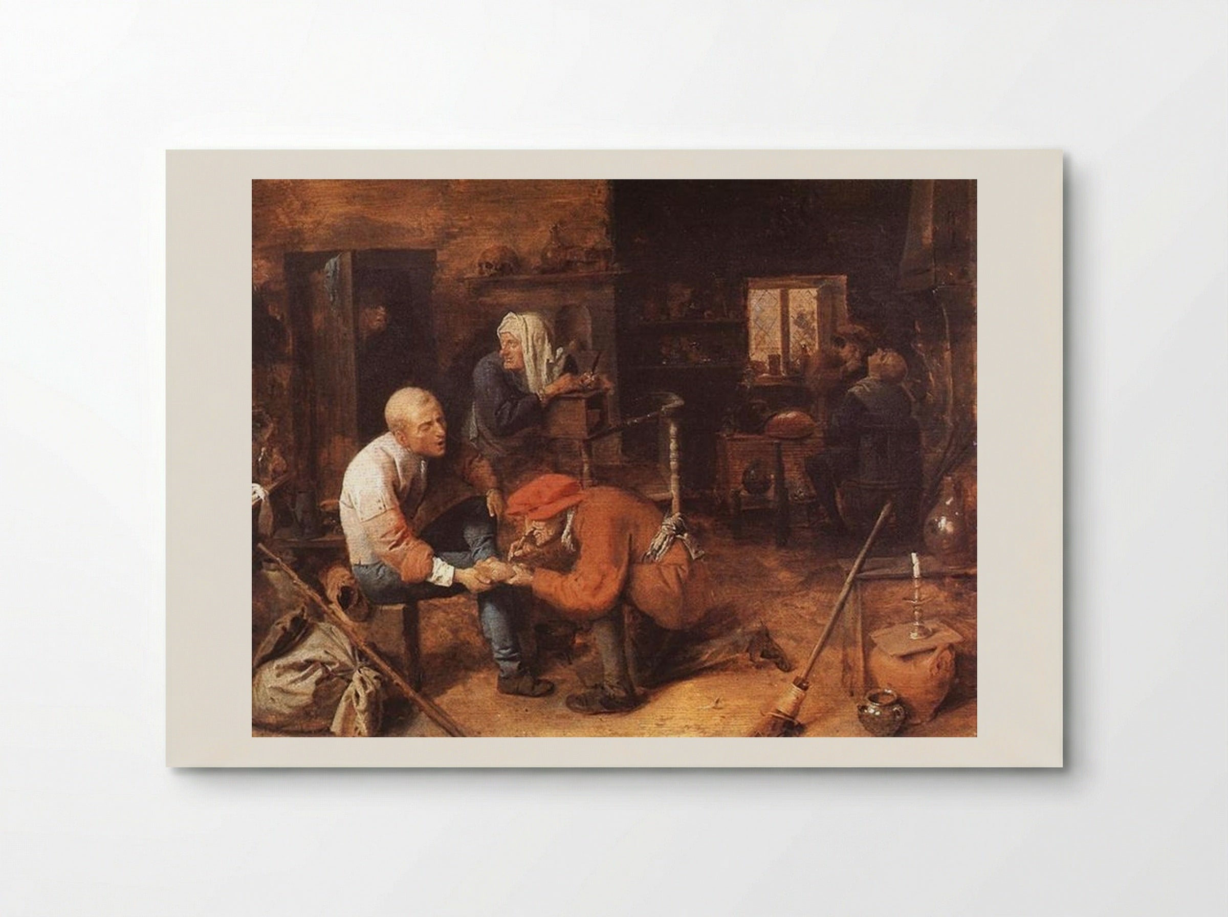 Operation on Foot - Adriaen Brouwer - Poster