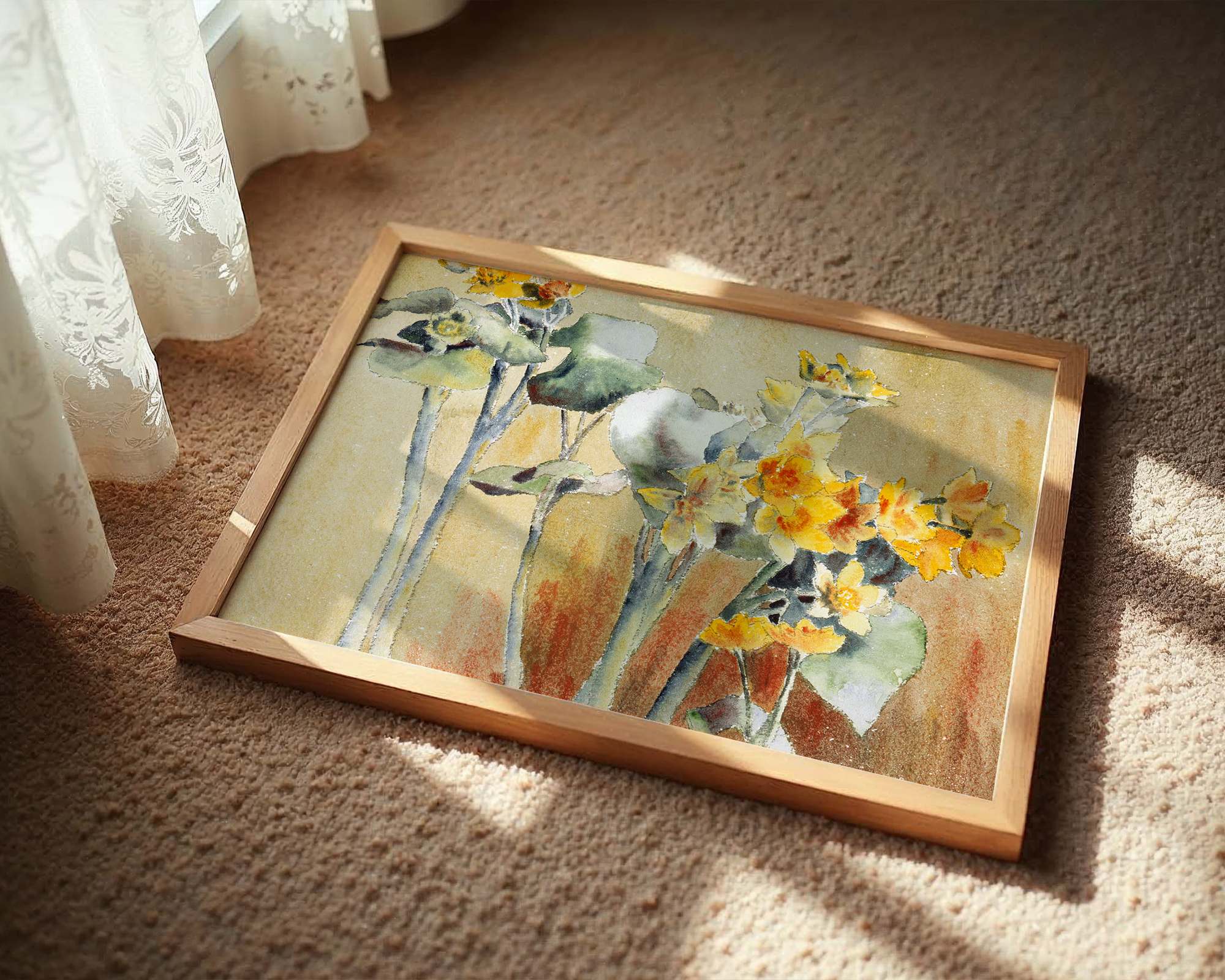 Orange-Flower-without-Margin-(1915)-by-Hannah-Borger-Overbeck mockup