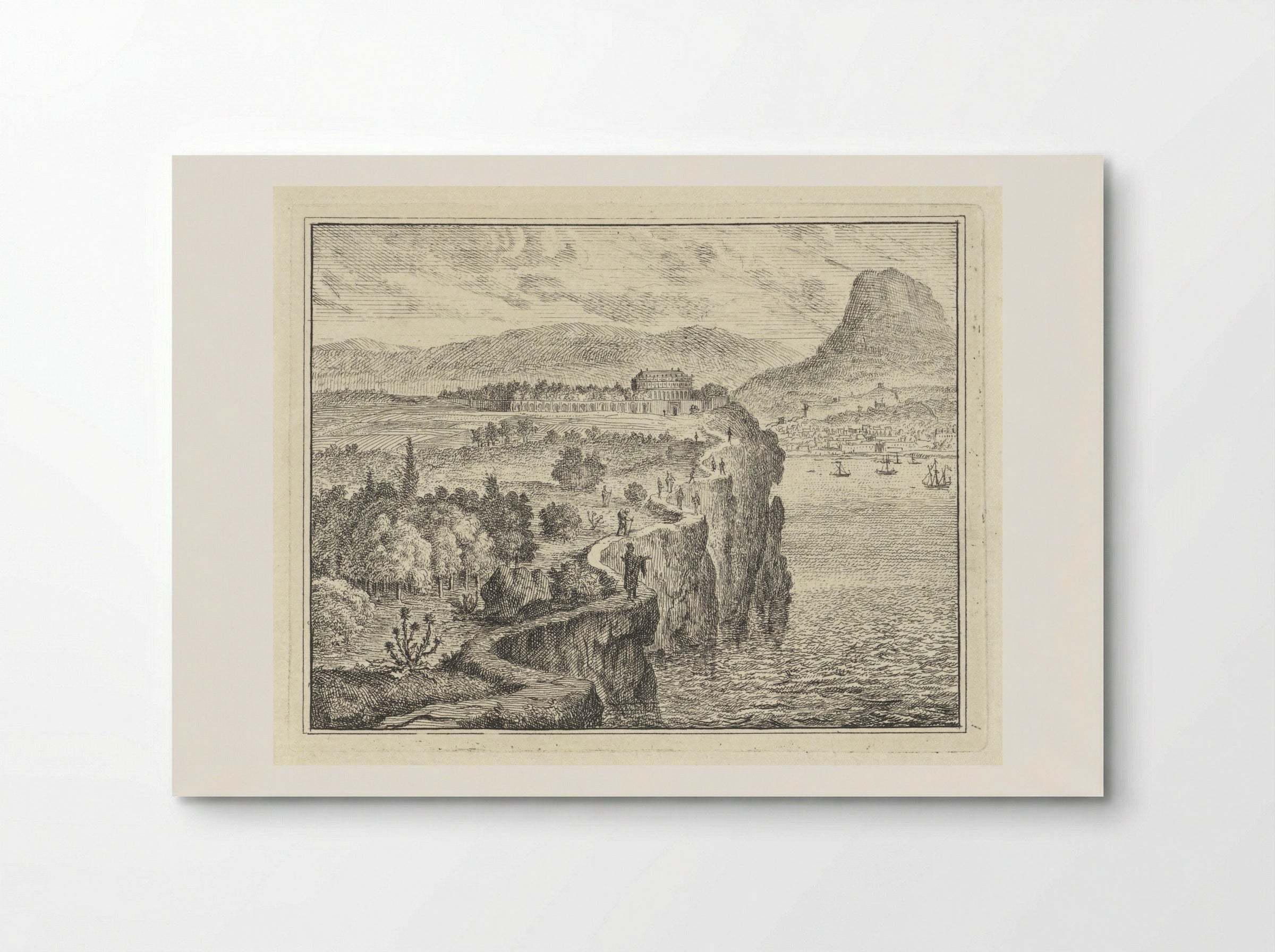 Pad langs kliffen - Vincent Laurensz. van der Vinne (II) - Poster