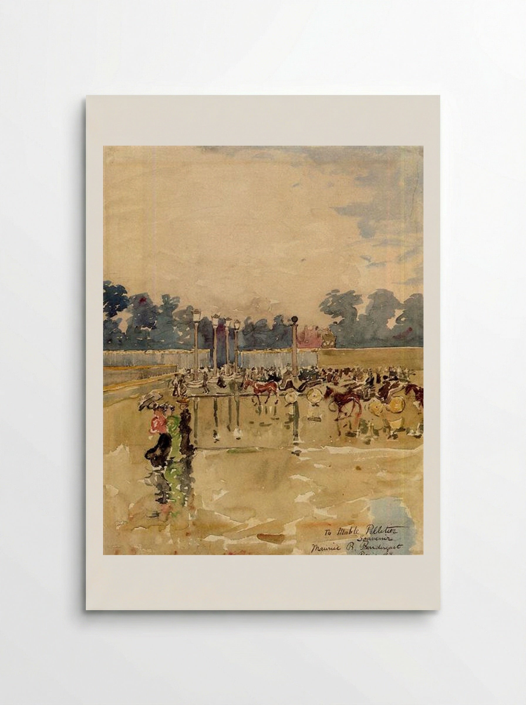 Paris Boulevard in the Rain - Maurice Prendergast - Poster