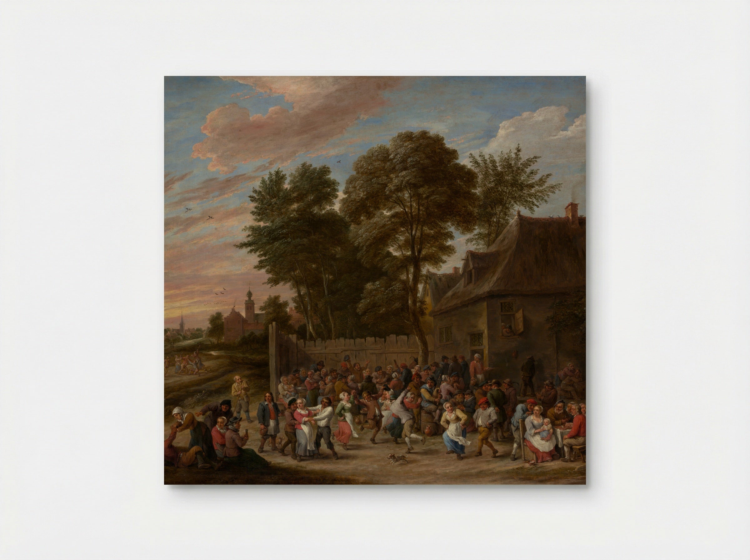 Peasants Dancing and Feasting - David Teniers the Younger - Poster