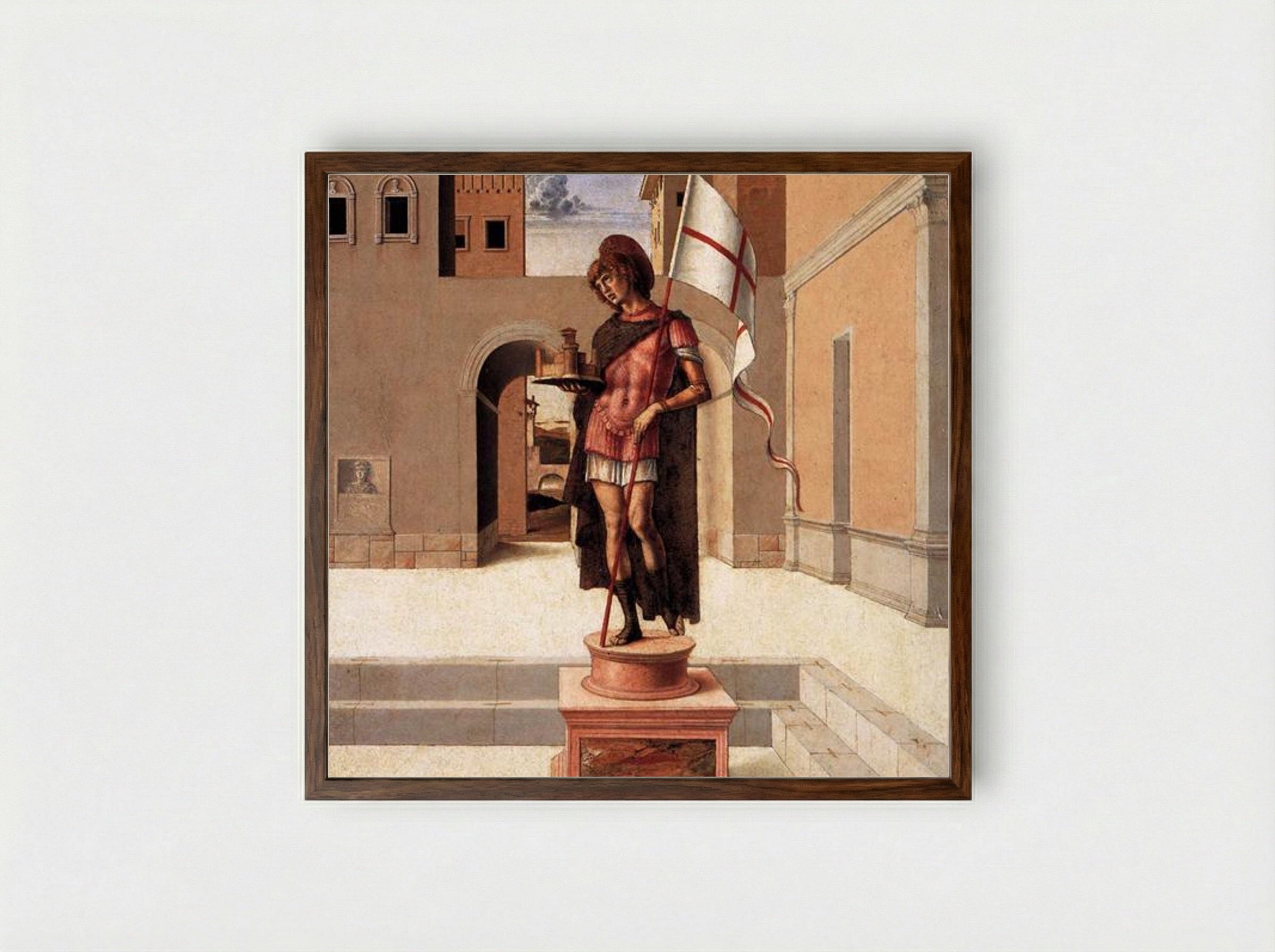 Pesaro Altarpiece (Predella Panel) - Giovanni Bellini - Framed Print Dark Wood