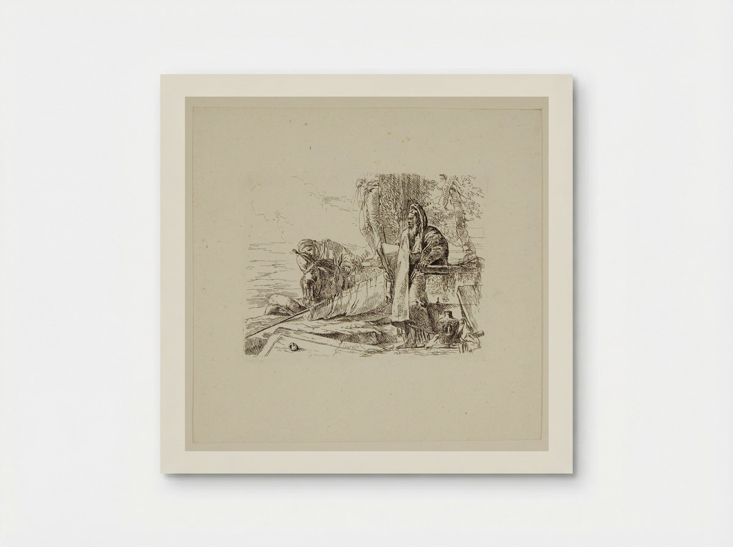 Philosopher Standing and Holding a Book - Giovanni Battista Tiepolo - Poster