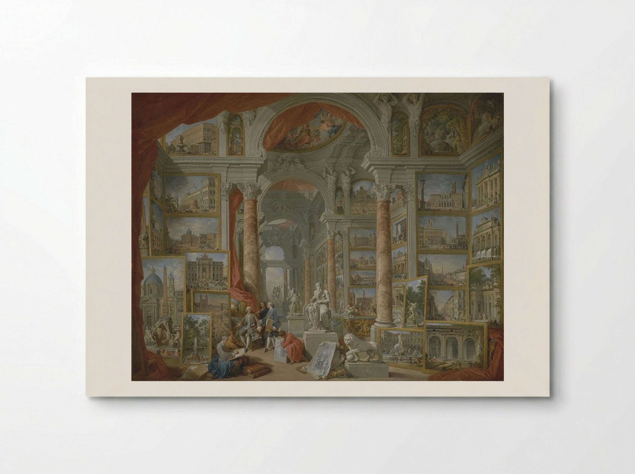Picture Gallery with Views of Modern Rome - Giovanni Paolo Panini - Poster