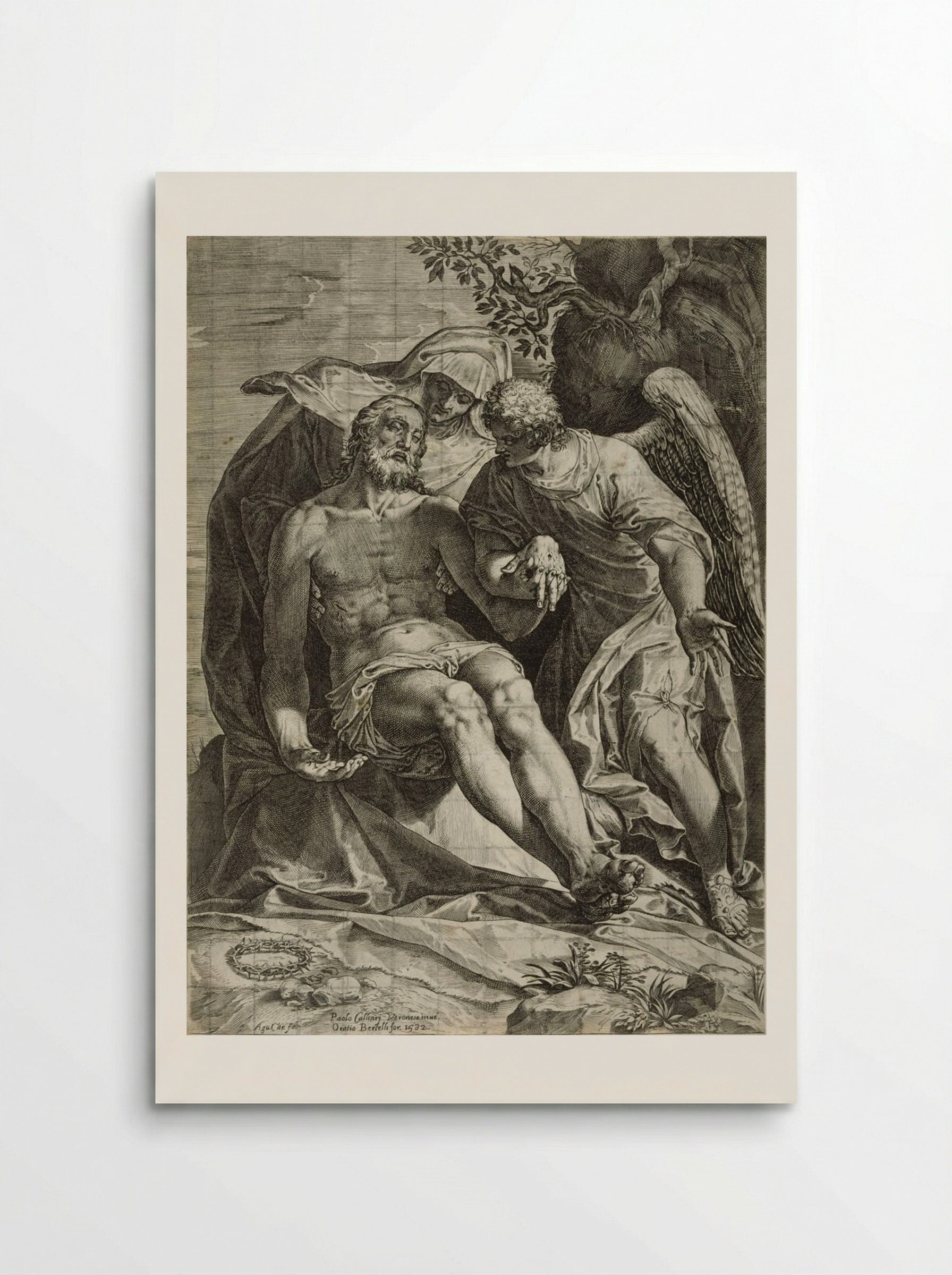 Pietà - Agostino Carracci - Poster