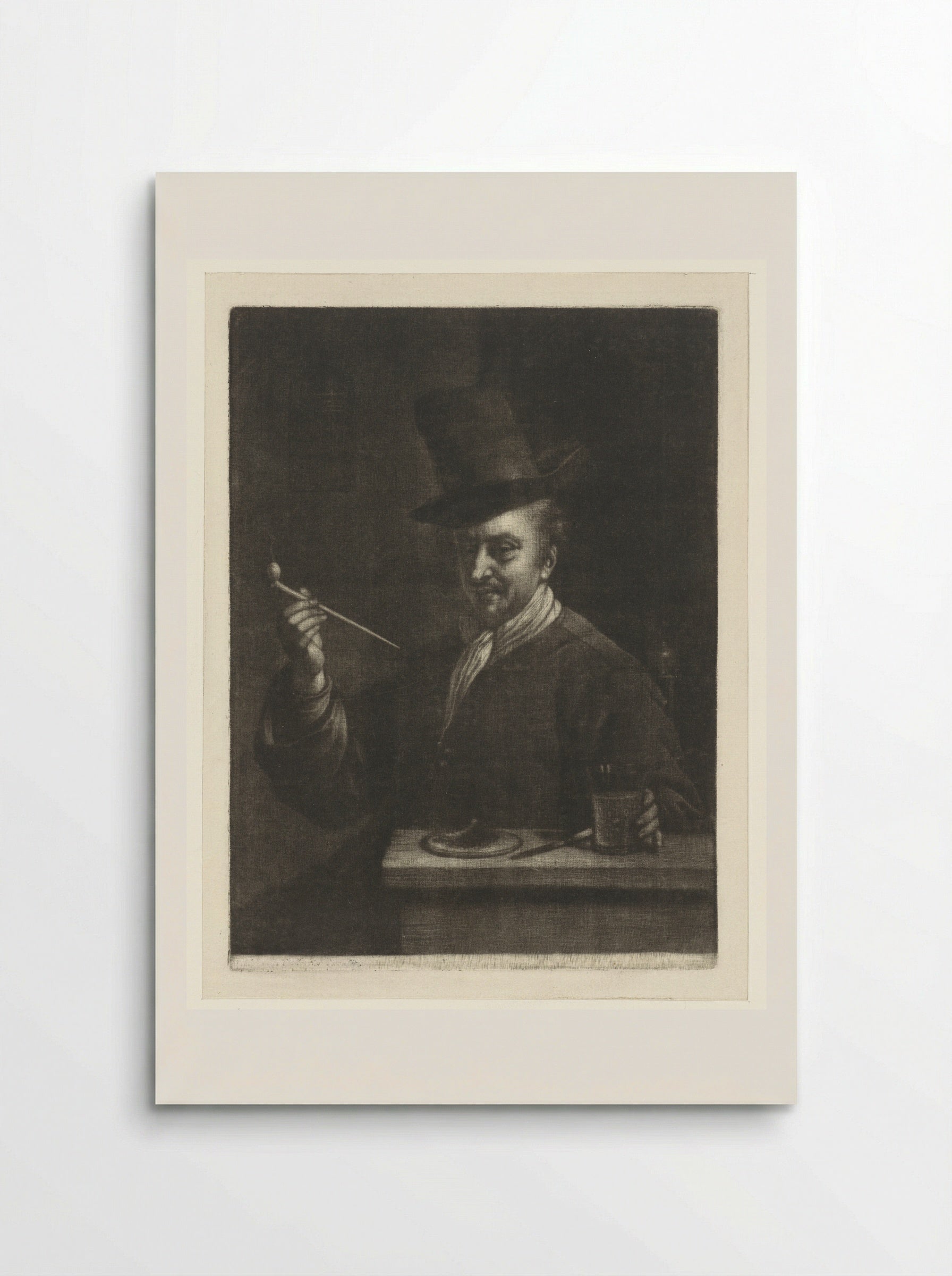 Pijprokende man (Man Smoking a Pipe) - Wallerant Vaillant - Poster
