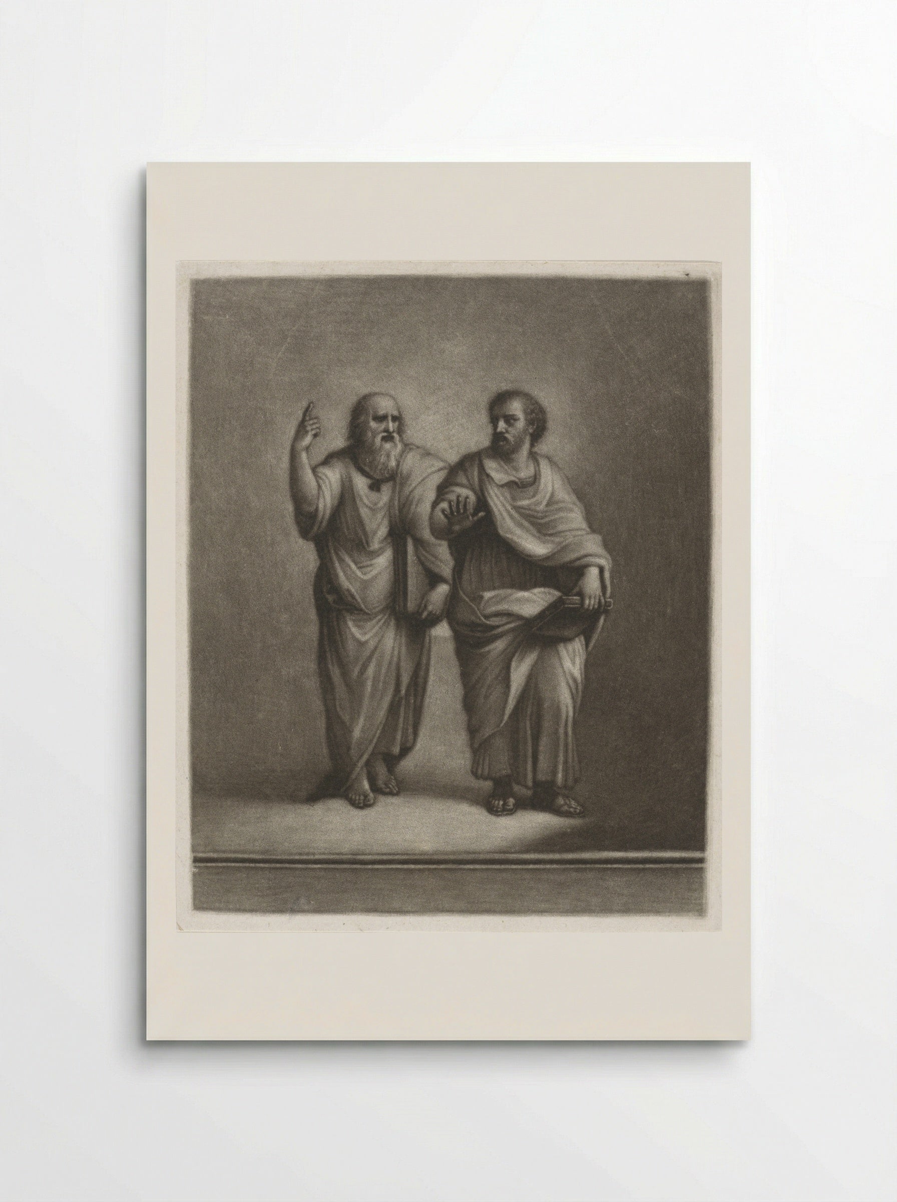 Plato and Aristotle - Wallerant Vaillant - Poster