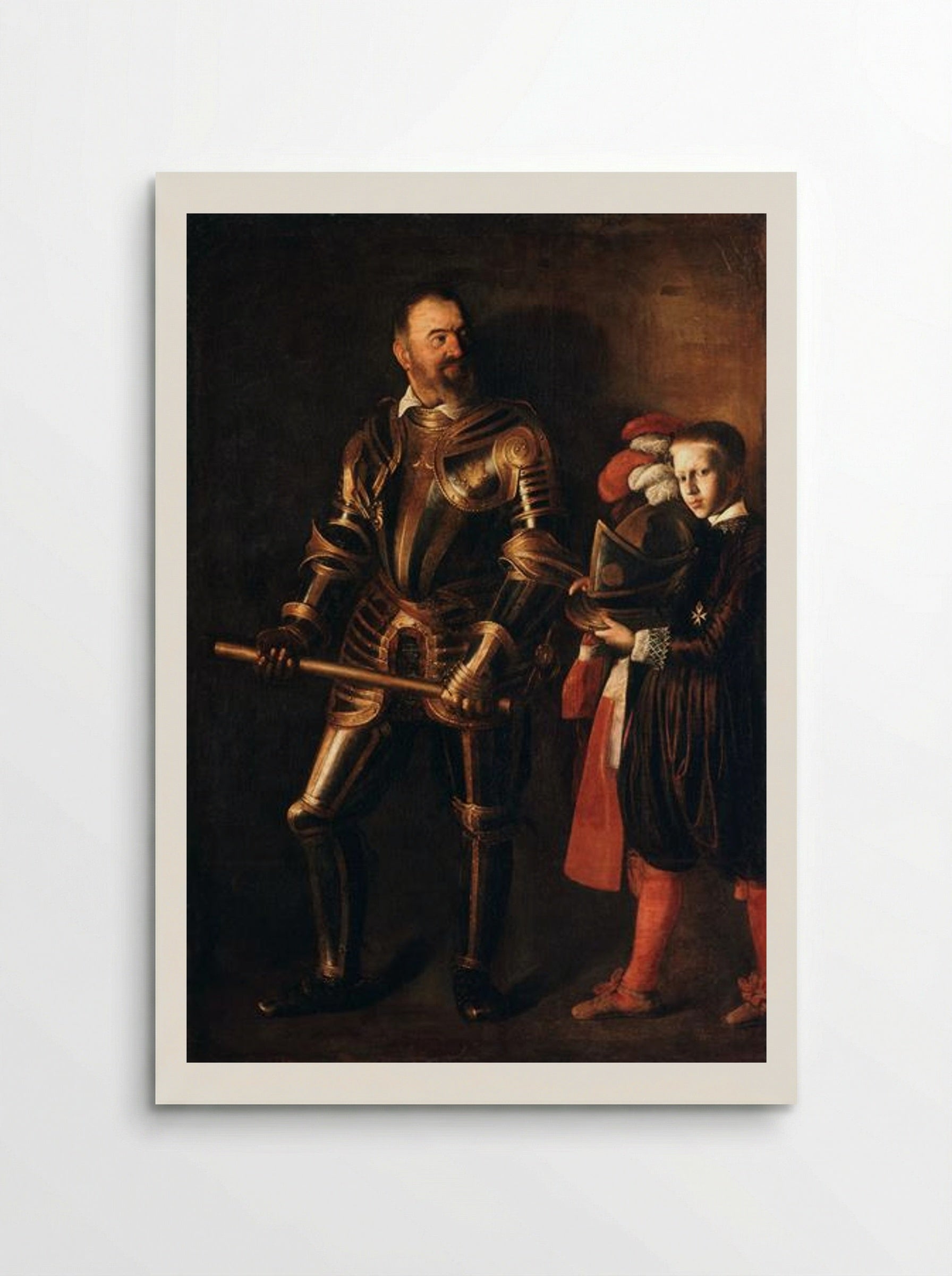 Portrait of Alof de Wignacourt and his Page - Caravaggio - Poster