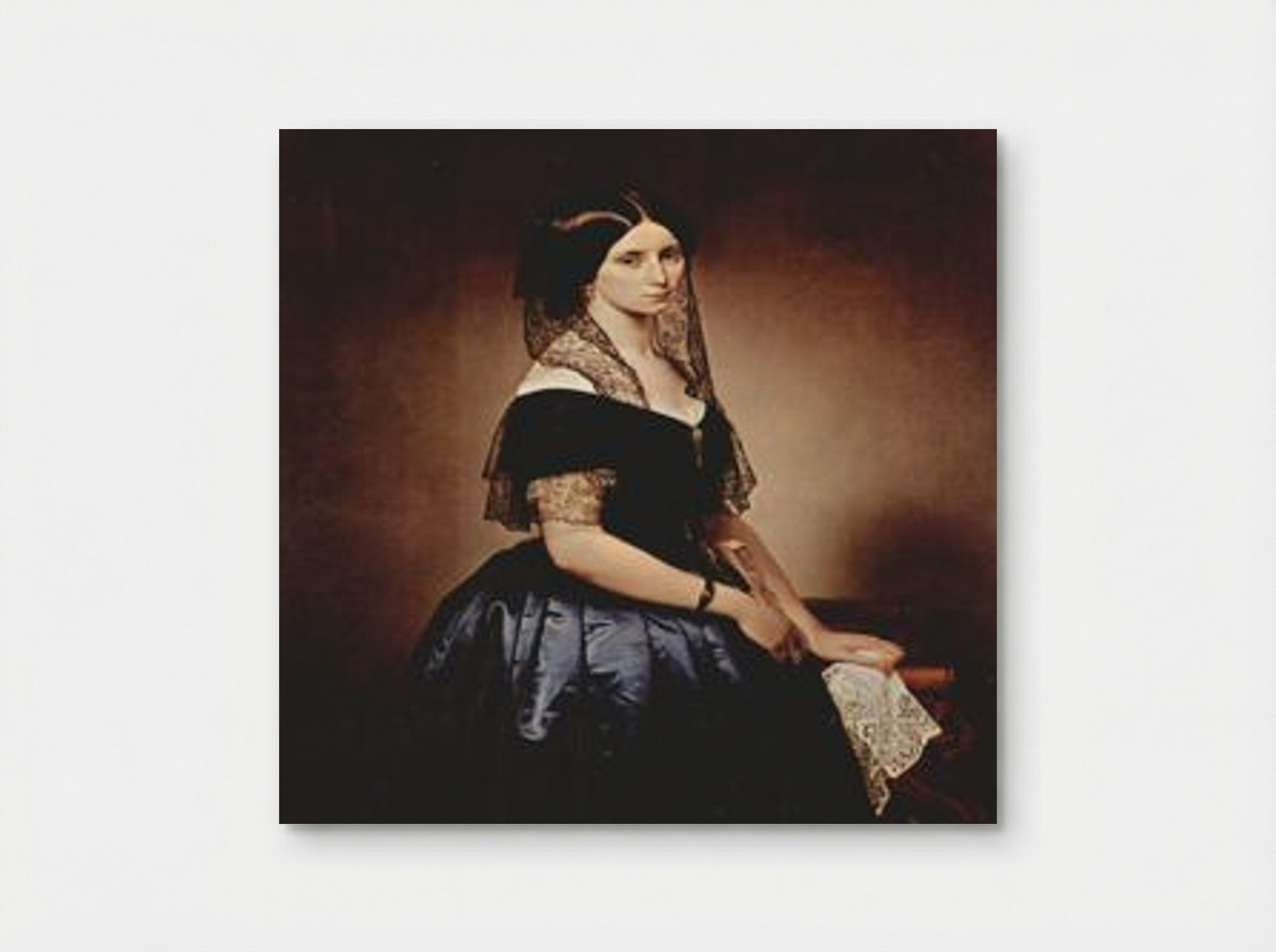 Portrait of Antoniet Tarsis Basilico - Francesco Hayez - Poster