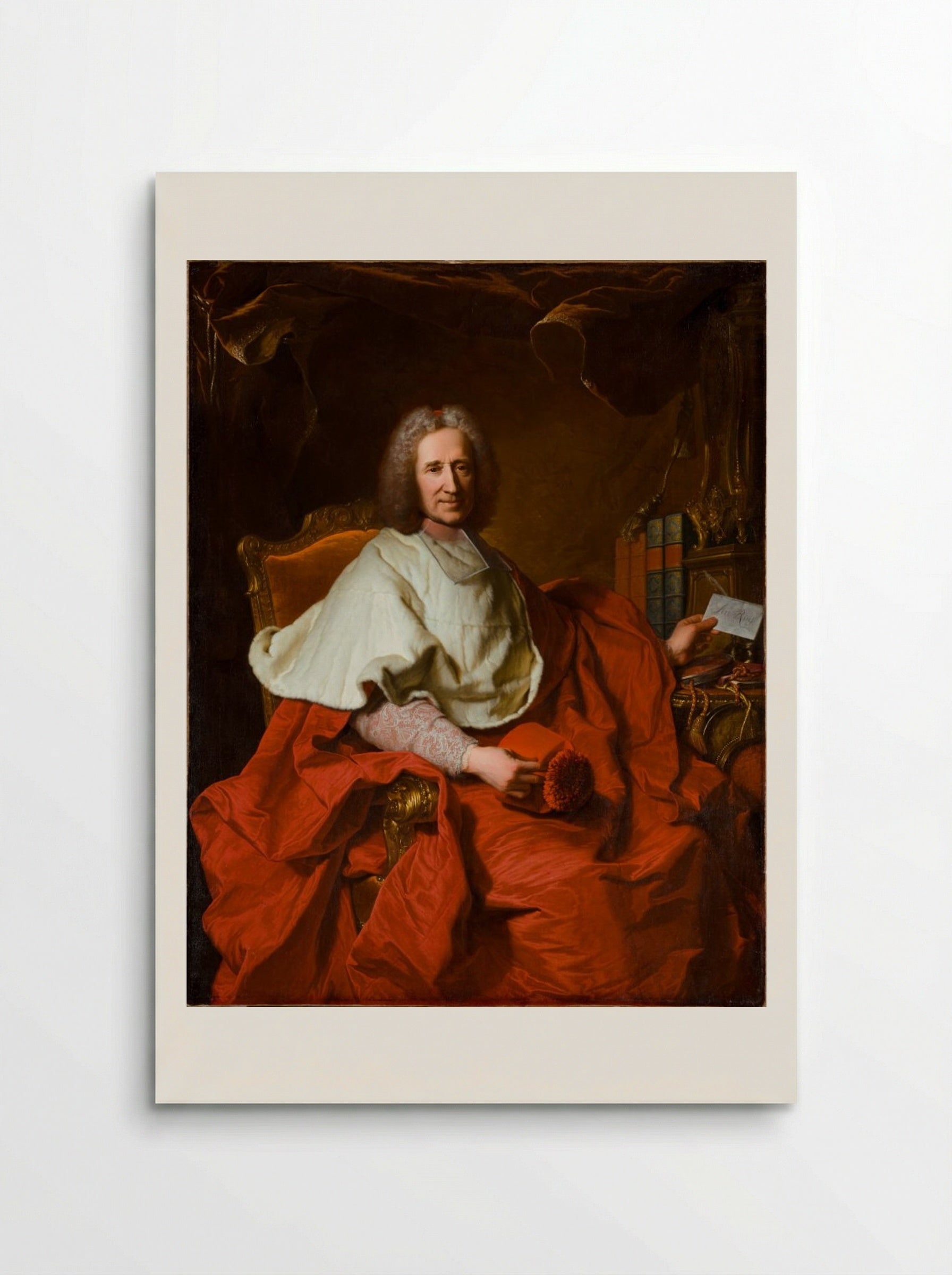 Portrait of Cardinal Guillaume Dubois - Hyacinthe Rigaud - Poster
