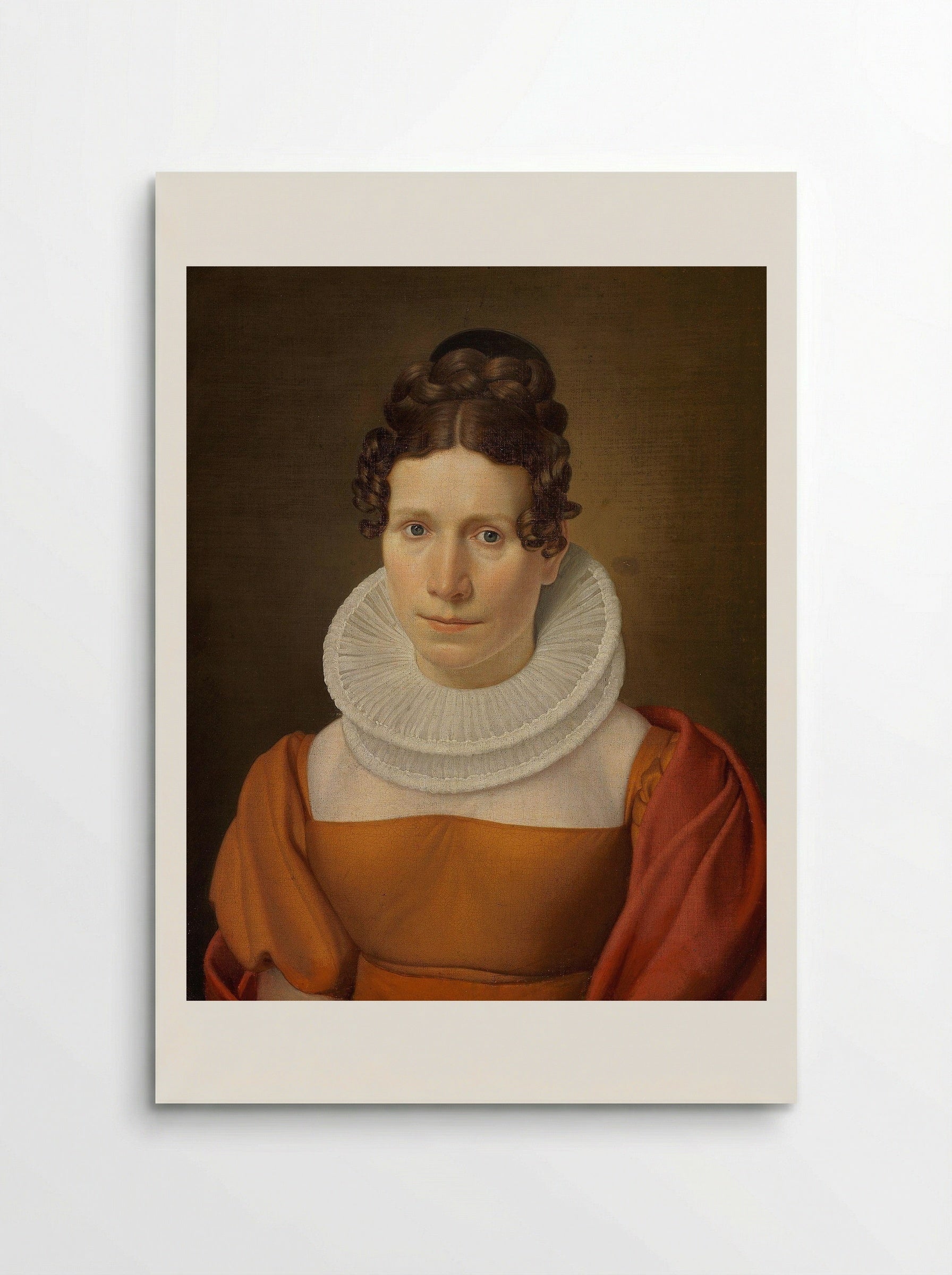 Portrait of Faktor Fjellerups Kone - Christoffer Wilhelm Eckersberg - Poster