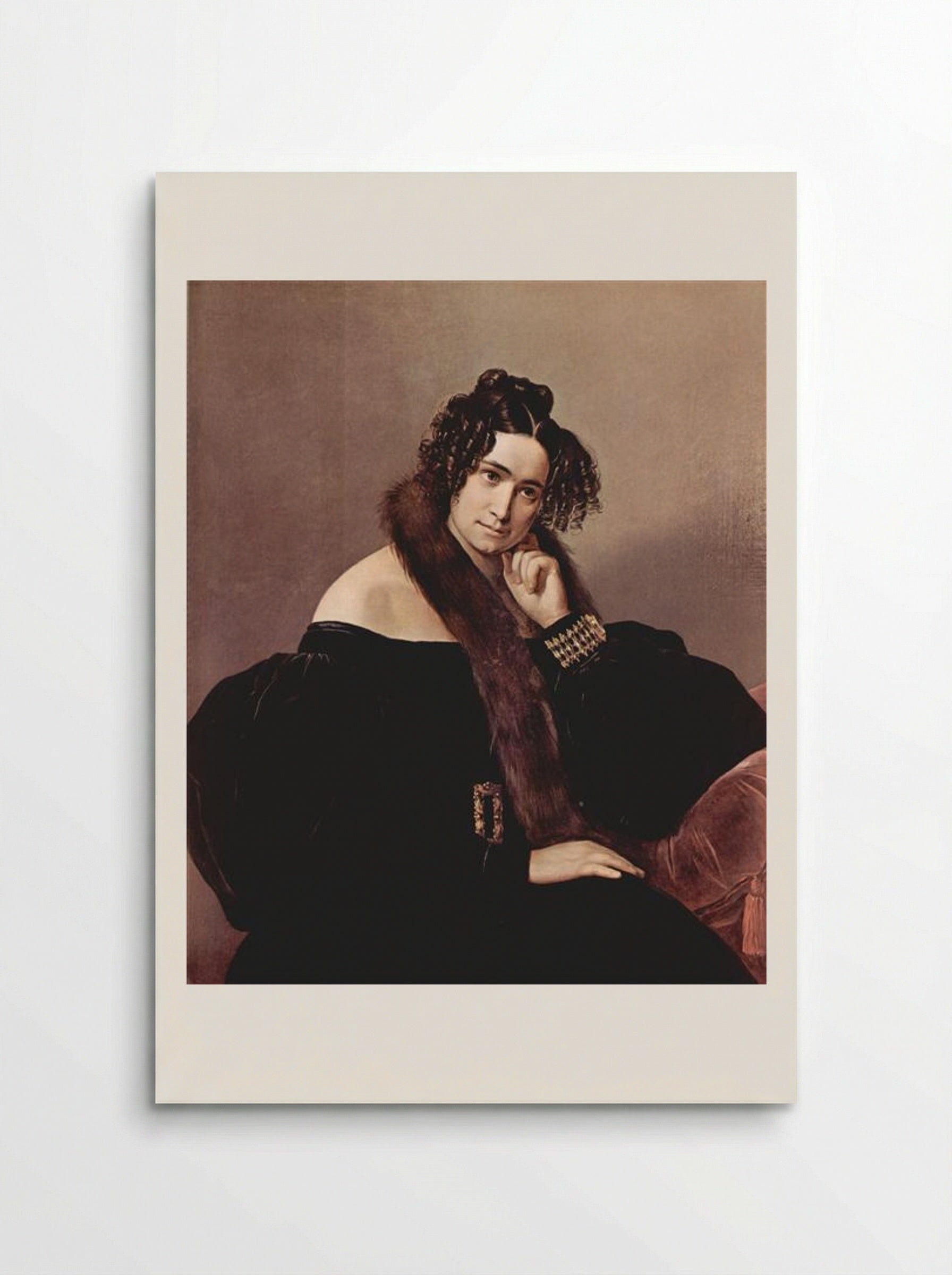 Portrait of Felicina Caglio Perego di Cremnago - Francesco Hayez - Poster