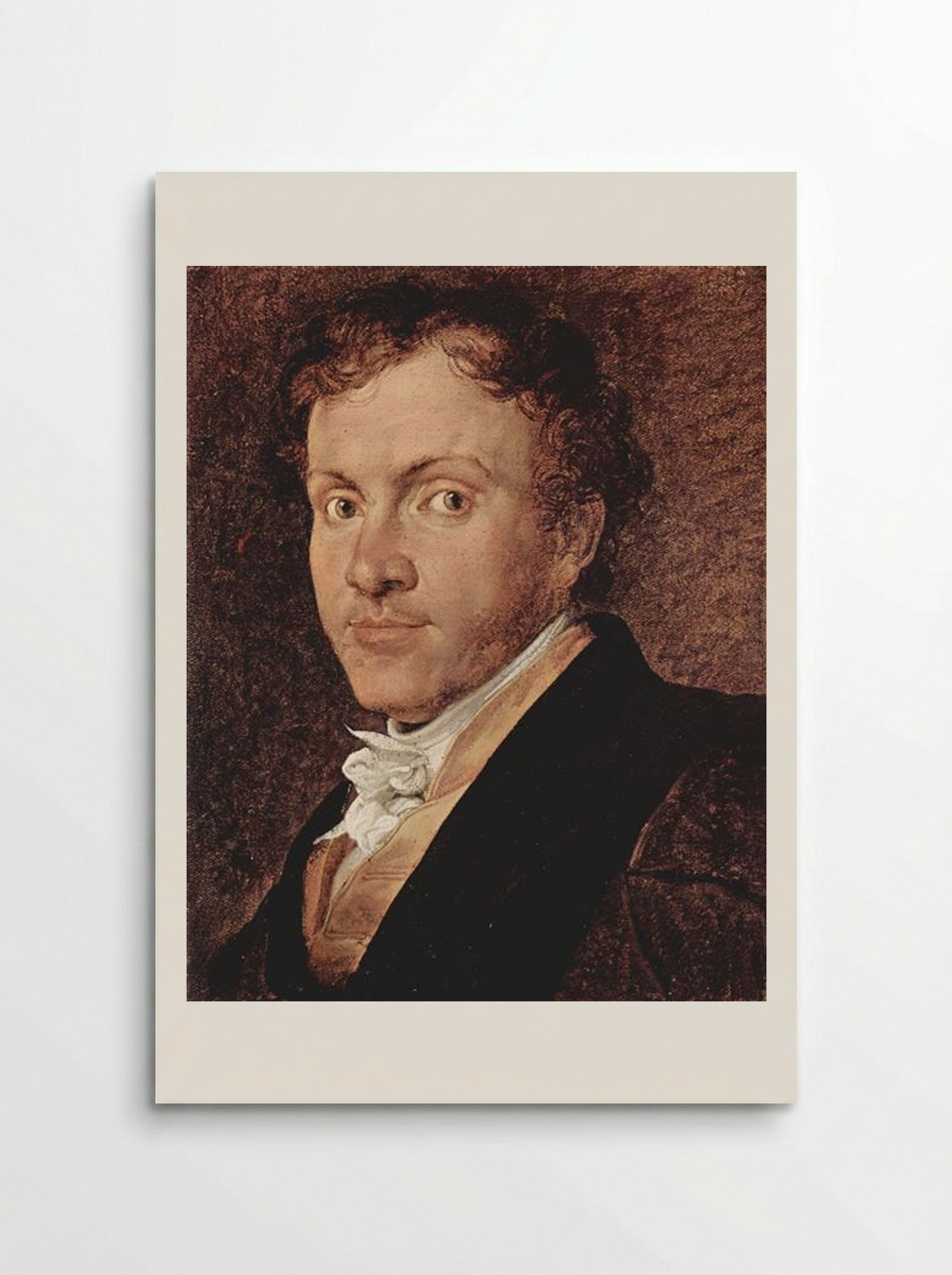 Portrait of Giuseppe Roberti - Francesco Hayez - Poster