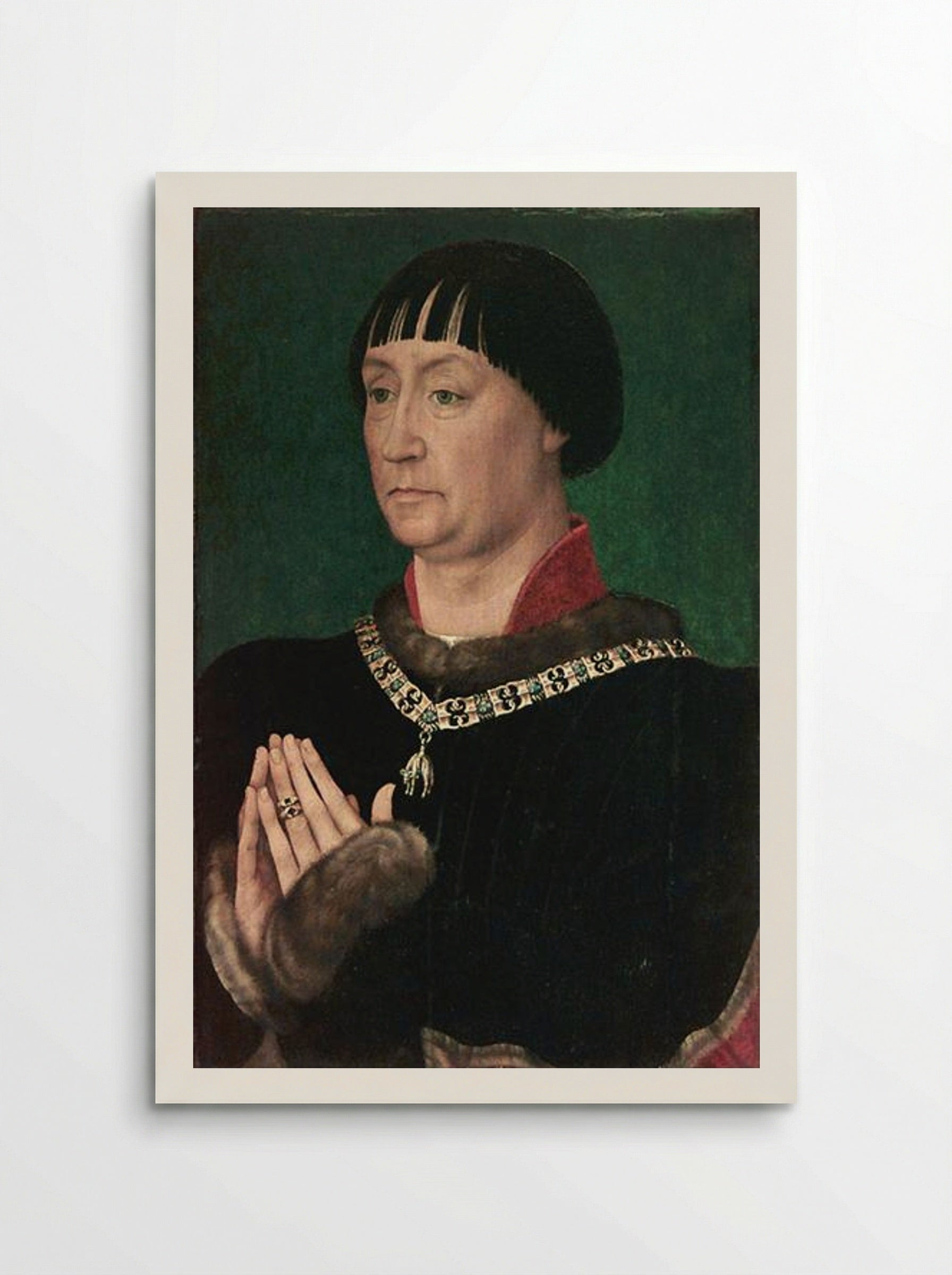 Portrait of Jean le Belliqueux - Rogier van der Weyden - Poster