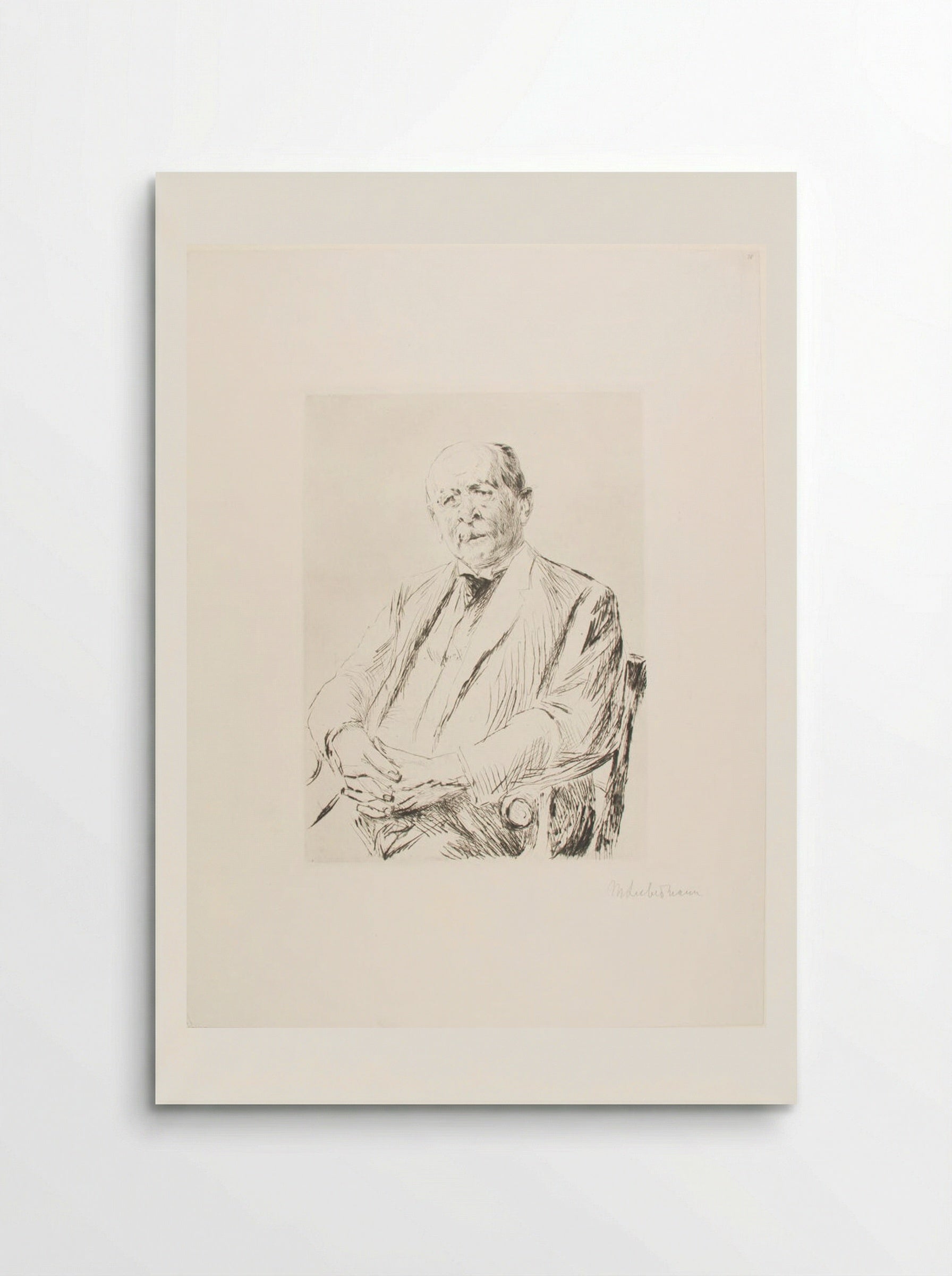 Portrait of Otto Gerstenberg - Max Liebermann - Poster