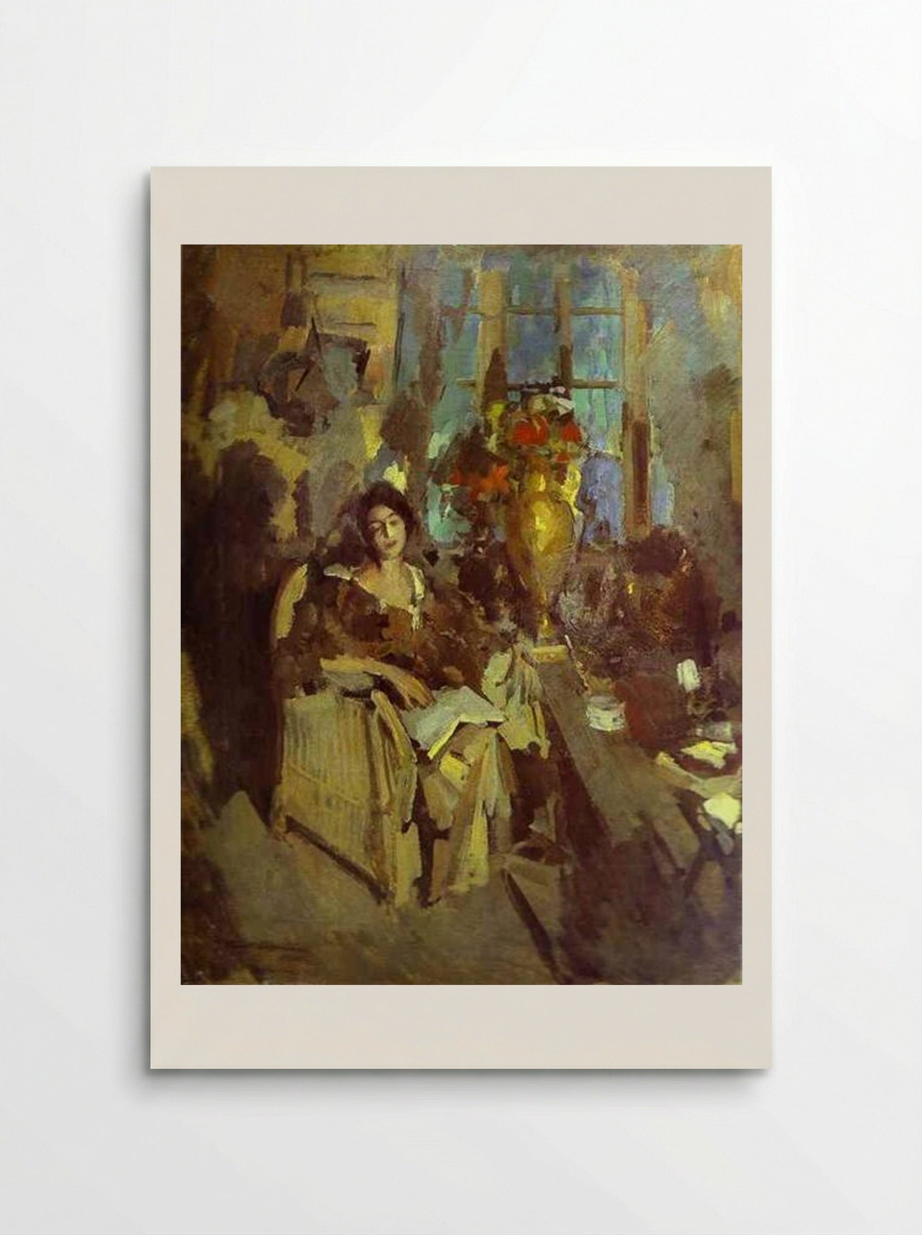 Portrait of a Woman - Konstantin Korovin - Poster