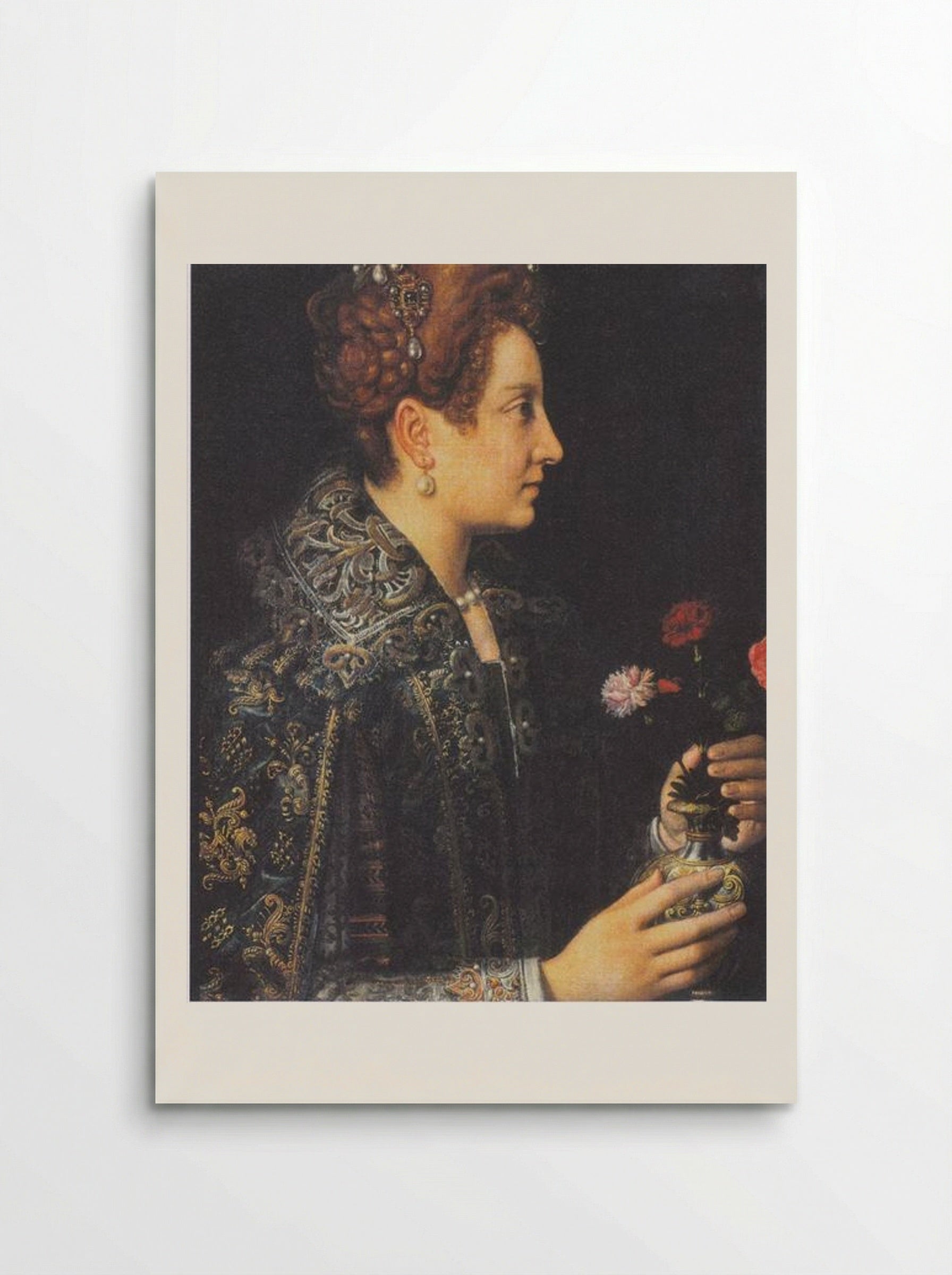 Portrait of a Young Woman in Profile - Sofonisba Anguissola - Poster