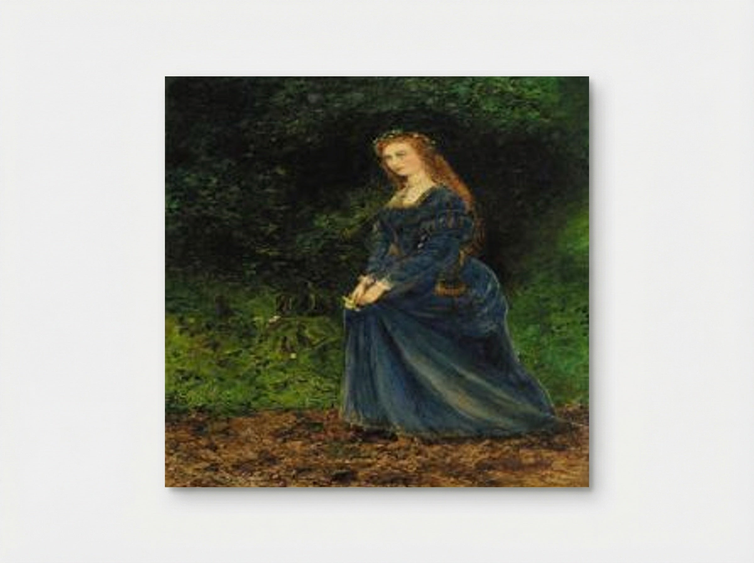 Portrait of the artist's wife, Theodosia, as Ophelia - John Atkinson Grimshaw - Poster