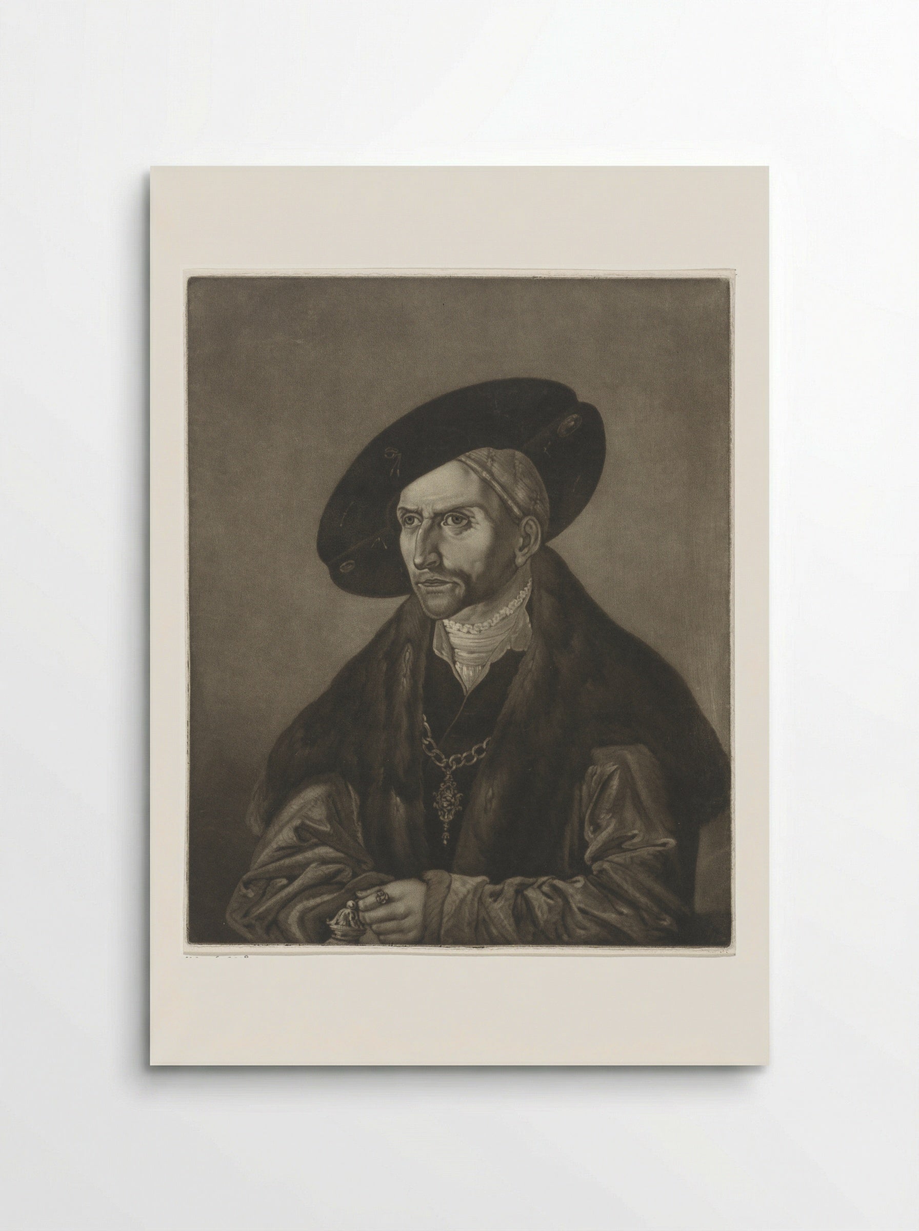 Portret van Edzard I de Grote - Frederik Christiaan Bierweiler - Poster