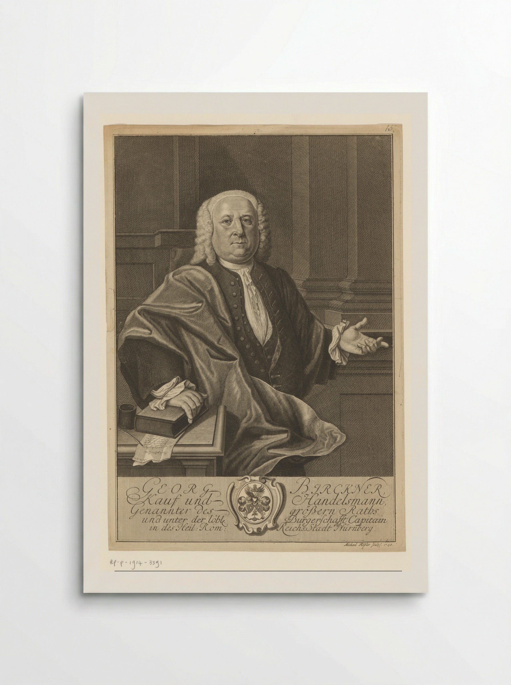 Portret van Georg Birckner - Michael Rössler - Poster