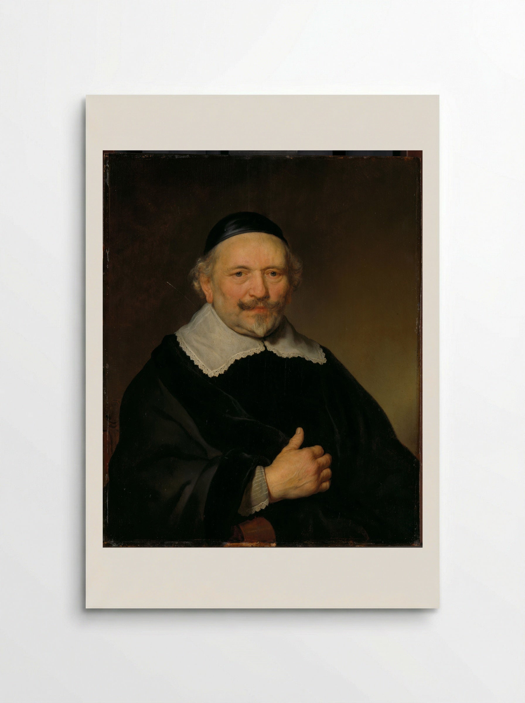 Portret van een man, vermoedelijk Augustijn Wtenbogaert (1577-1655) - Govert Flinck - Poster