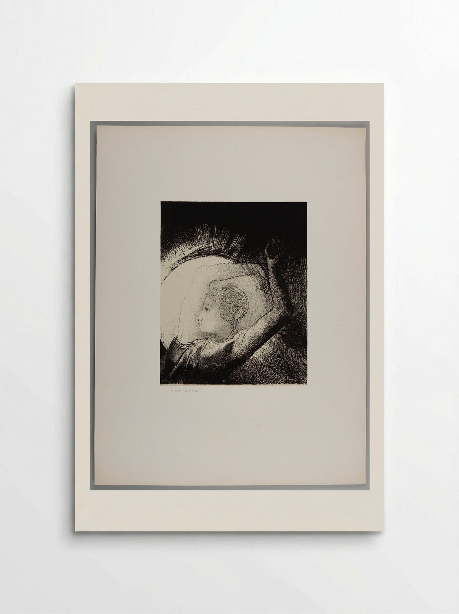 .... a woman clothed with the sun, - Odilon Redon - Poster