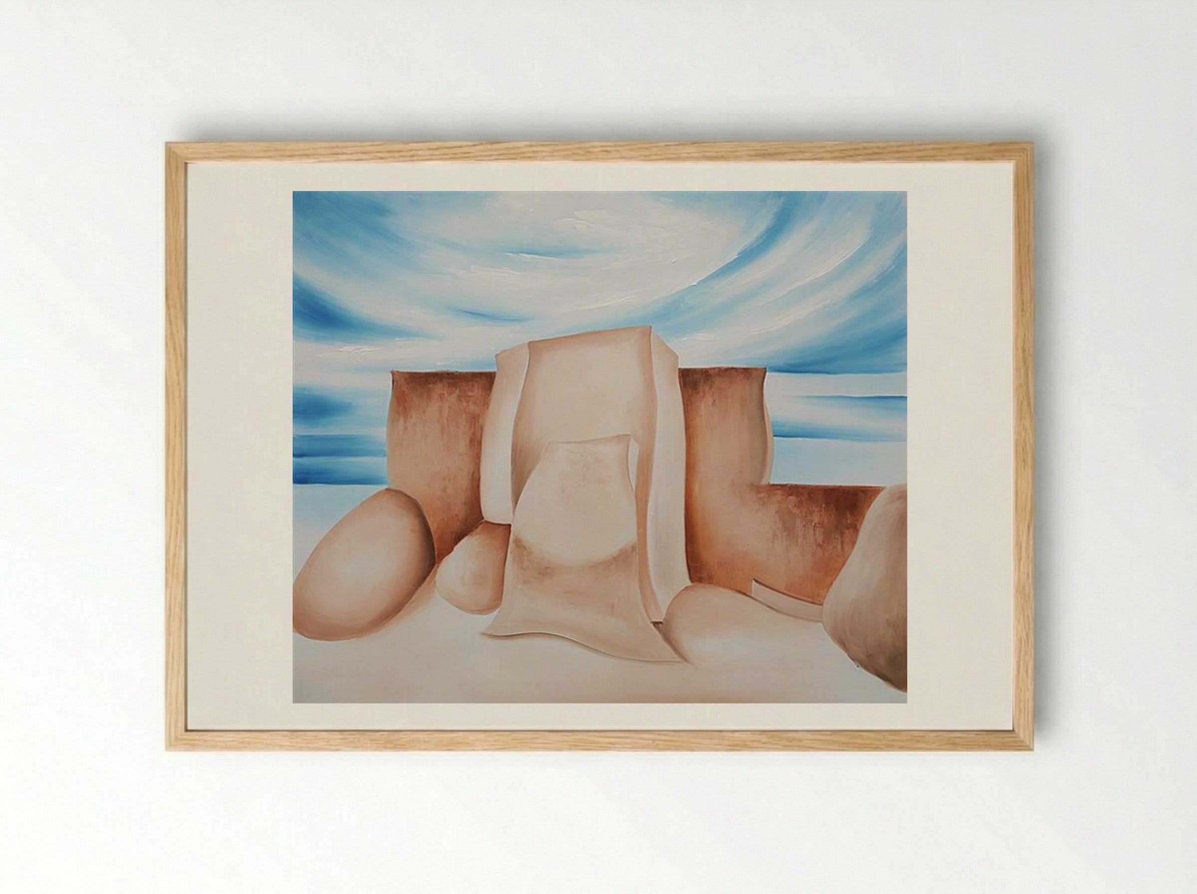 Ranchos Church, New Mexico - Georgia O'Keeffe - Framed Print Wood