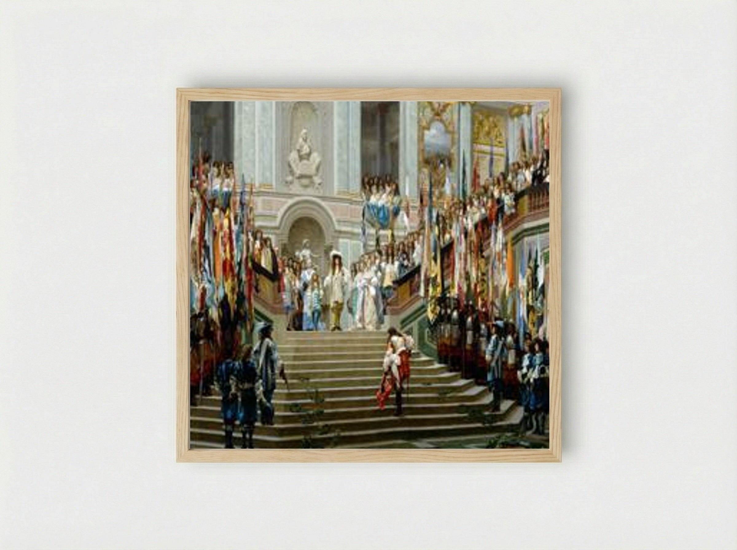 Reception of Le Grand Condé at Versailles - Jean-Léon Gérôme - Framed Print Wood