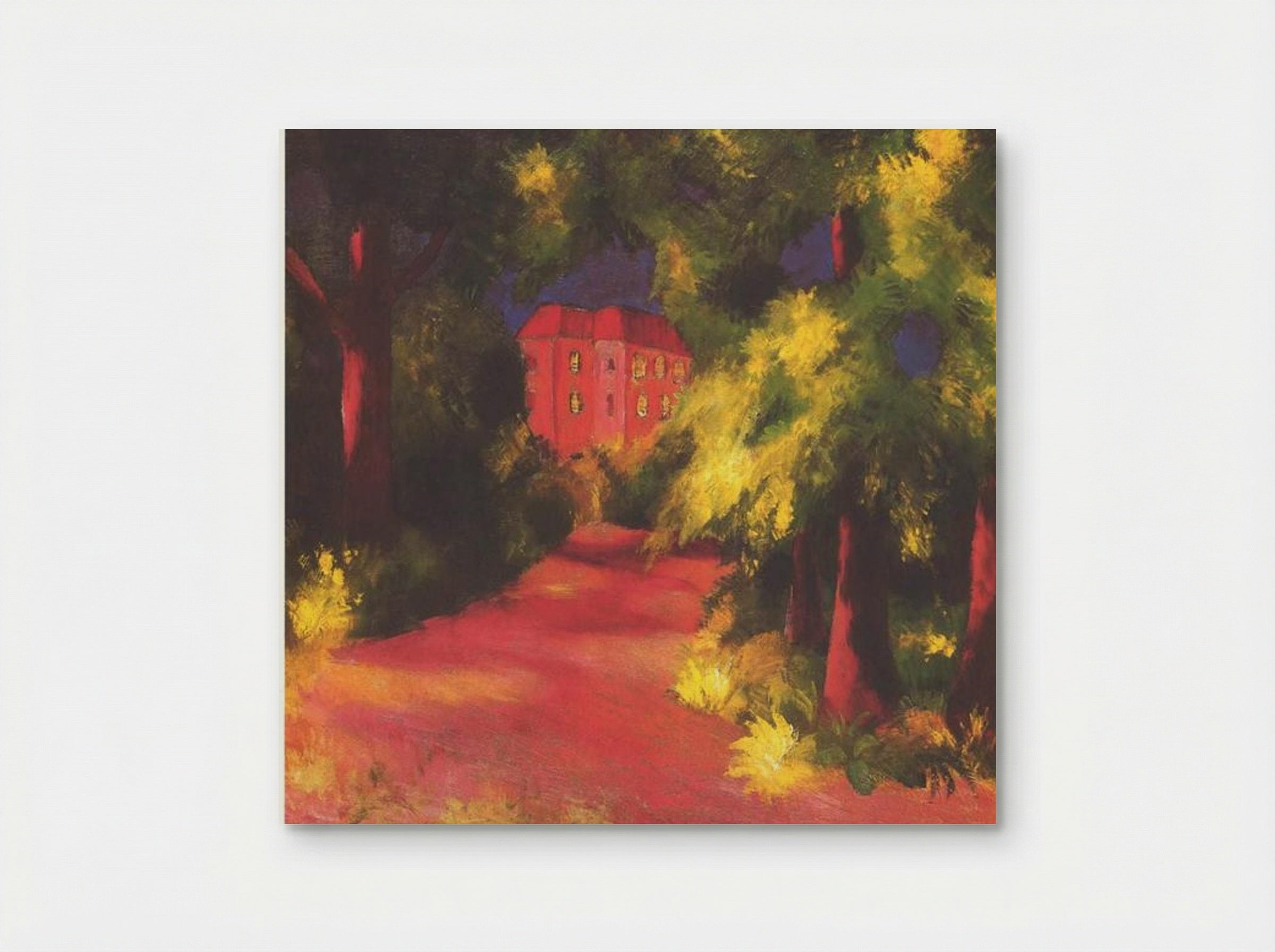 Red House in Park - August Macke - Poster