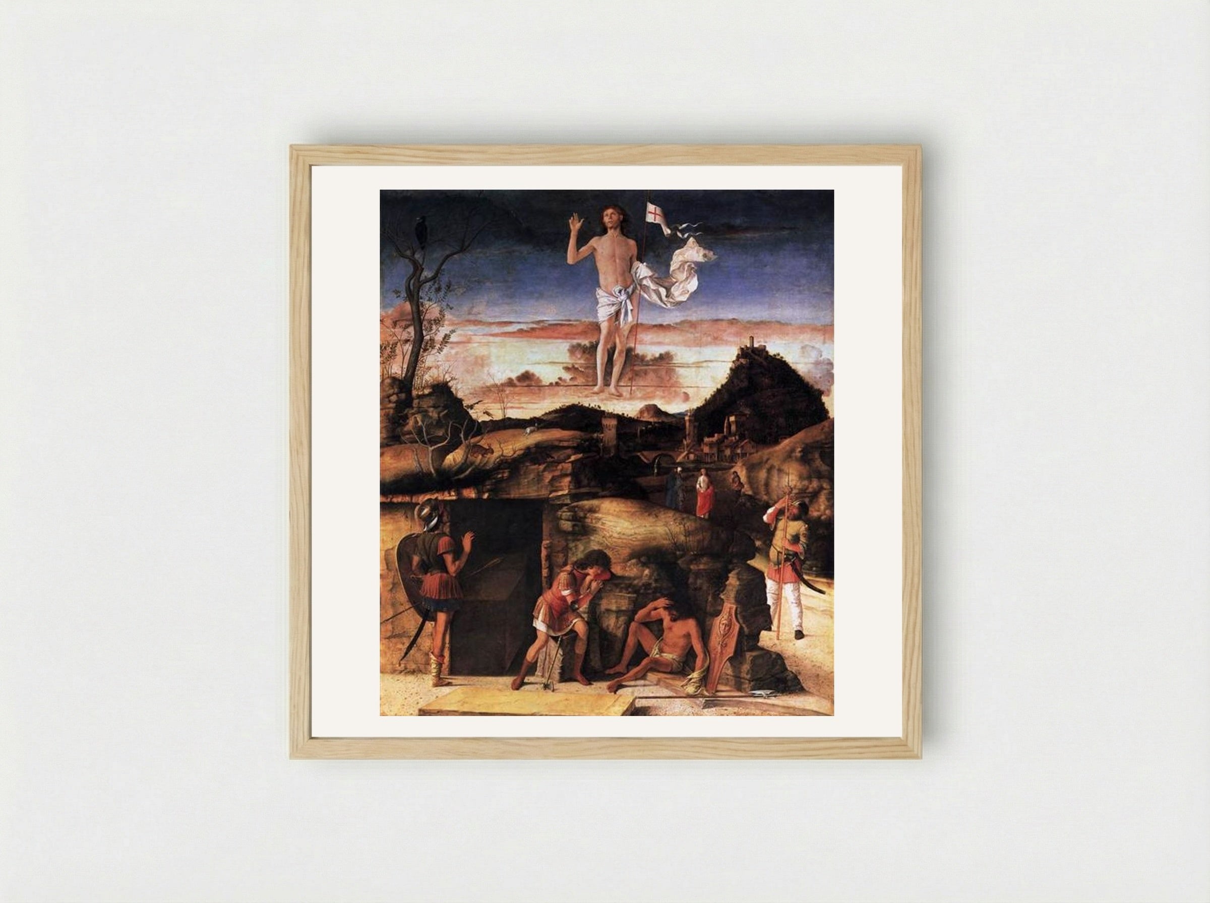 Resurrection of Christ - Giovanni Bellini - Framed Print Wood