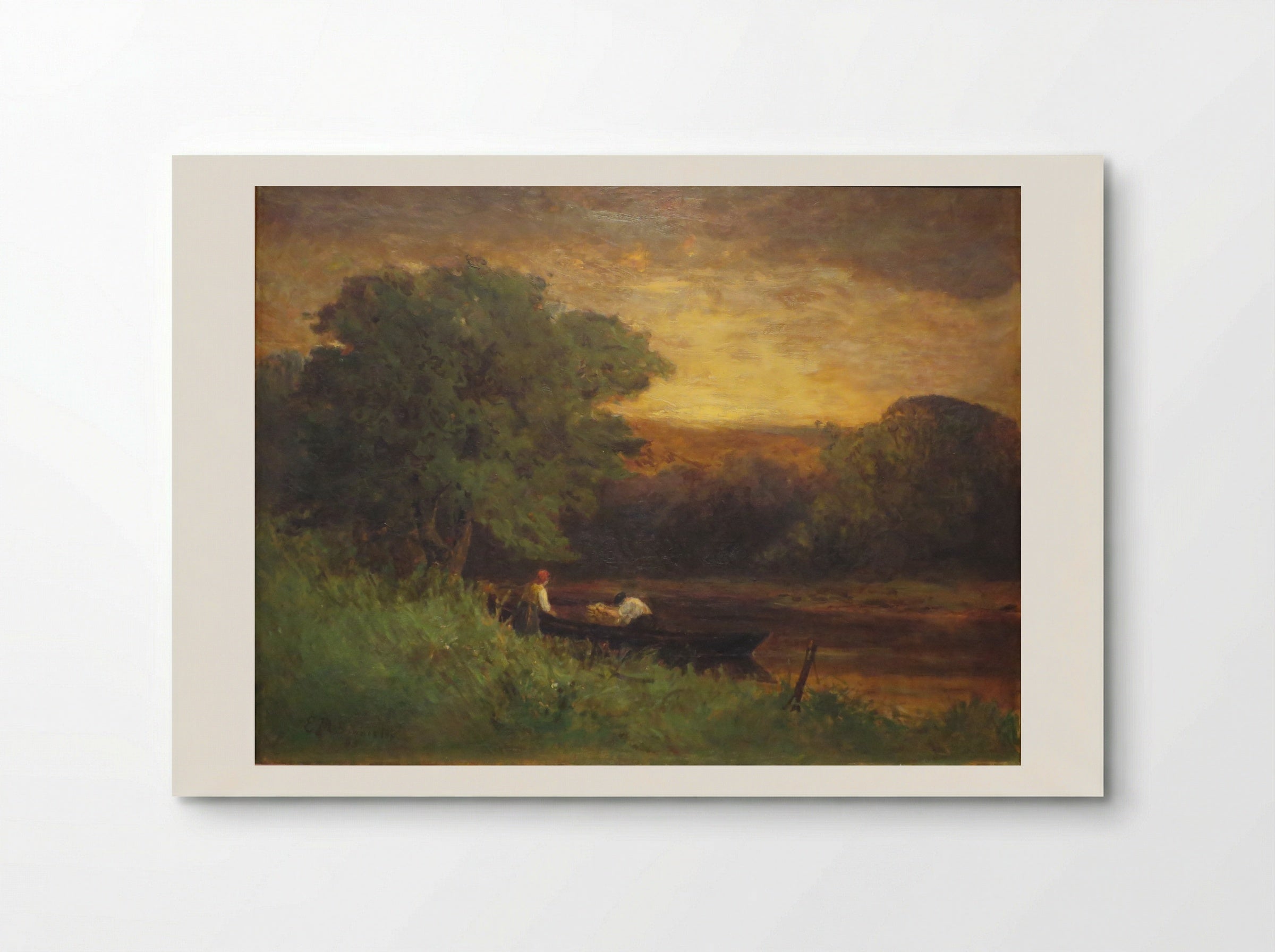 River Scene - Edward Mitchell Bannister - Poster