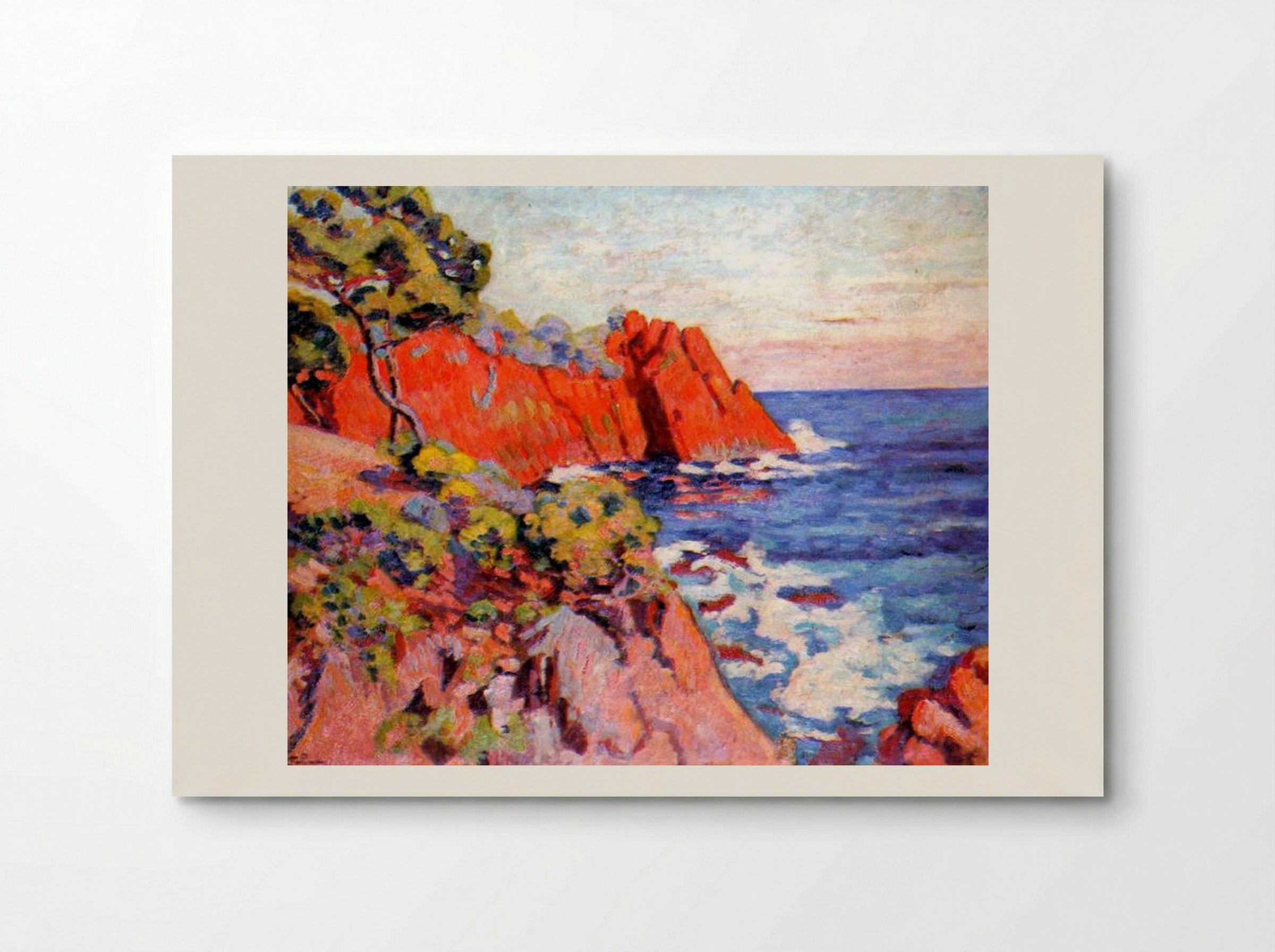 Rochers sur la Côte à Agay - Armand Guillaumin - Poster