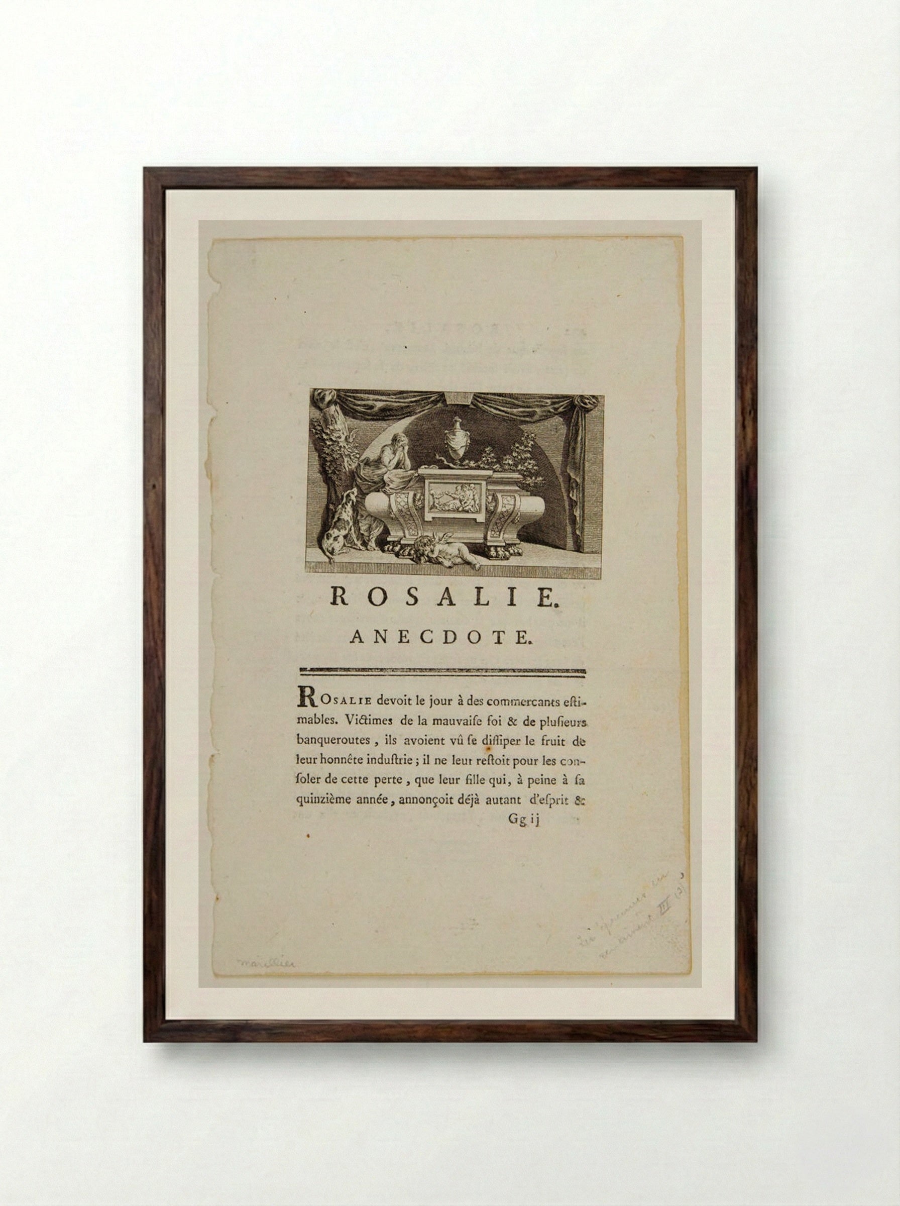 Rosalie: An Anecdote - Robert Delaunay - Framed Print Dark Wood