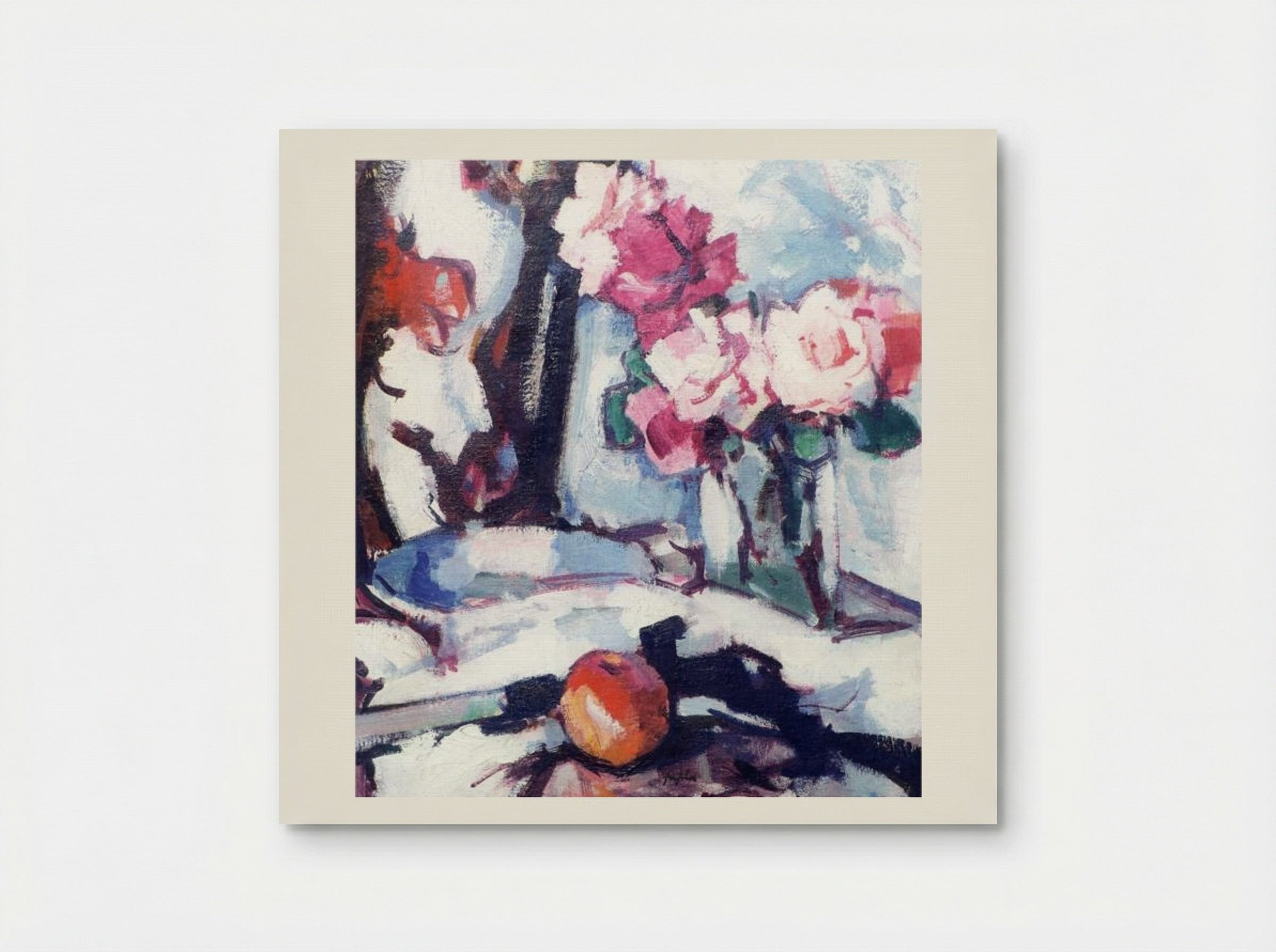 Roses and Fan - Samuel Peploe - Poster