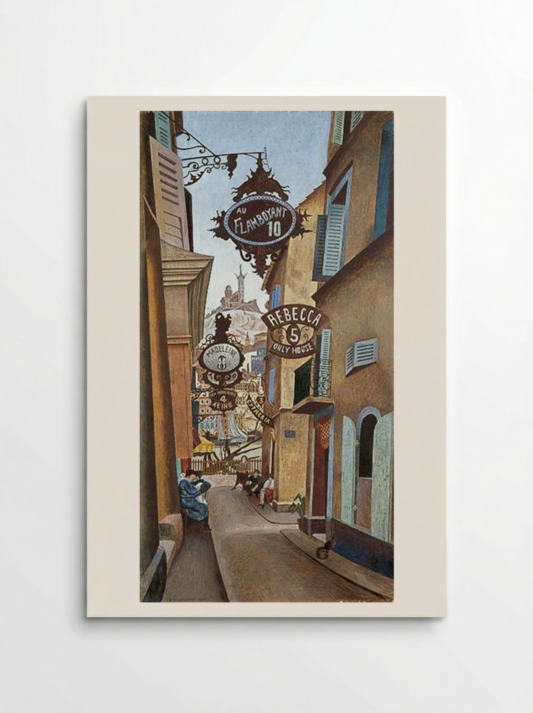 Rue de la Reynarde, Marseilles, France - Edward Wadsworth - Poster
