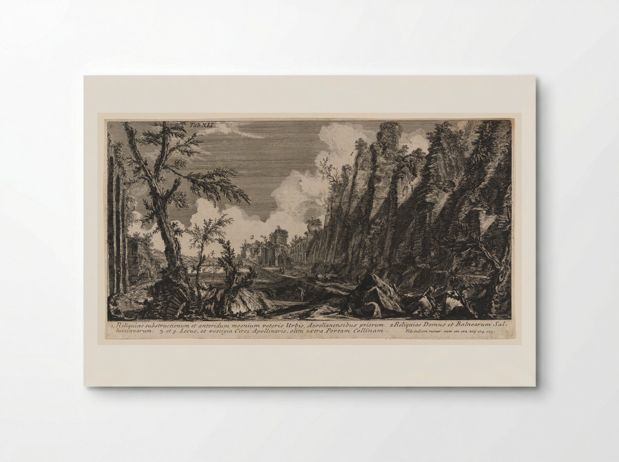 Ruins of the Walls of Ancient Rome - Giovanni Battista Piranesi - Poster