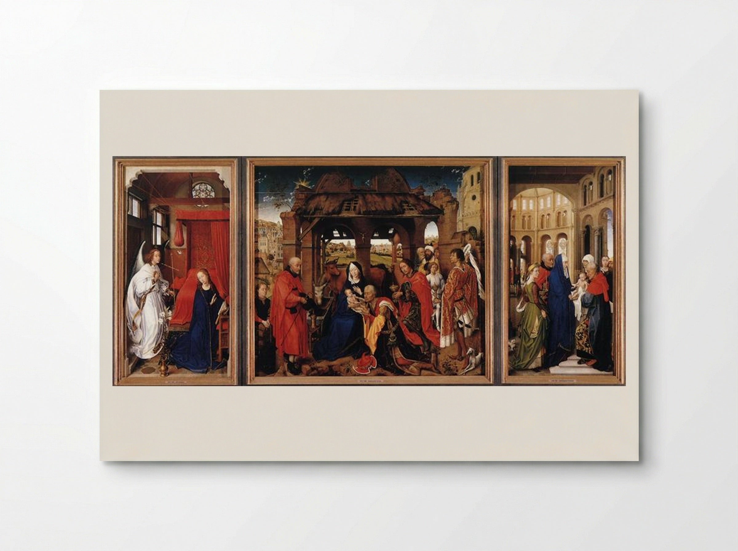 Saint Columba Altarpiece - Rogier van der Weyden - Poster