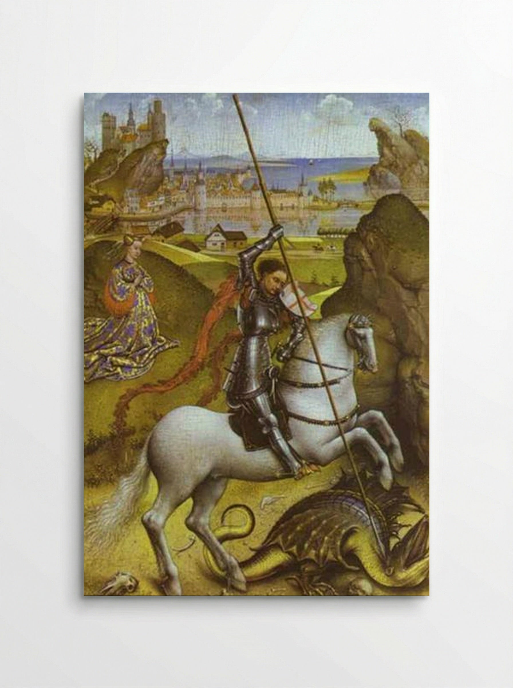 Saint George and the Dragon - Rogier van der Weyden - Poster